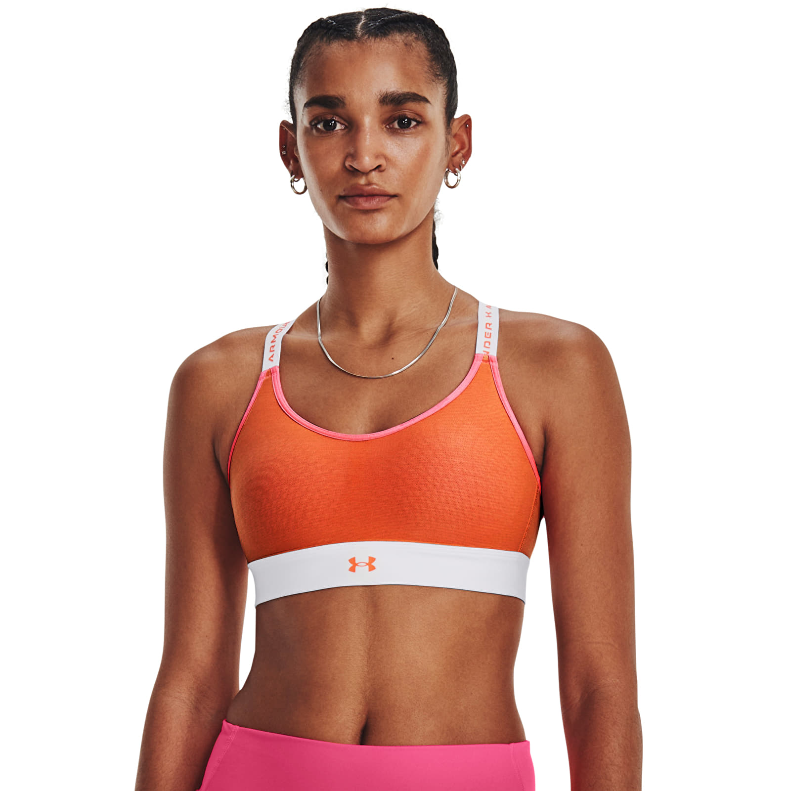 Sutien Under Armour Infinity Mid - Run Hook White
