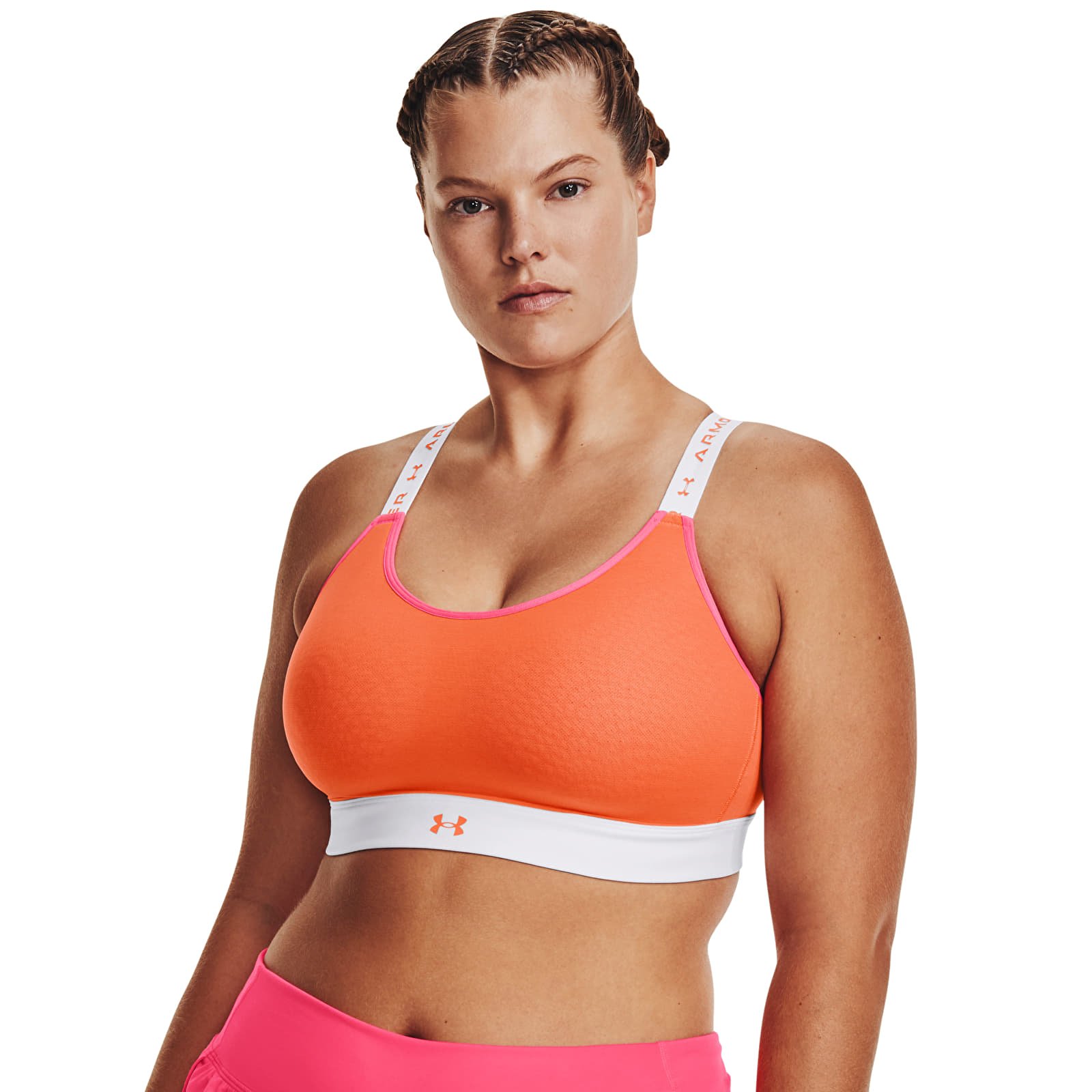 Sutien Under Armour Infinity Mid - Run Hook White