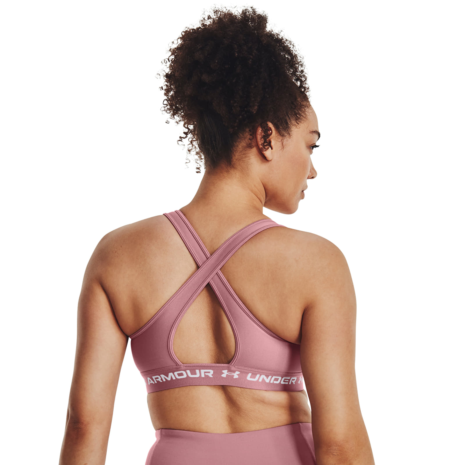 Rinnahoidjad Under Armour Crossback Mid Bra Pink