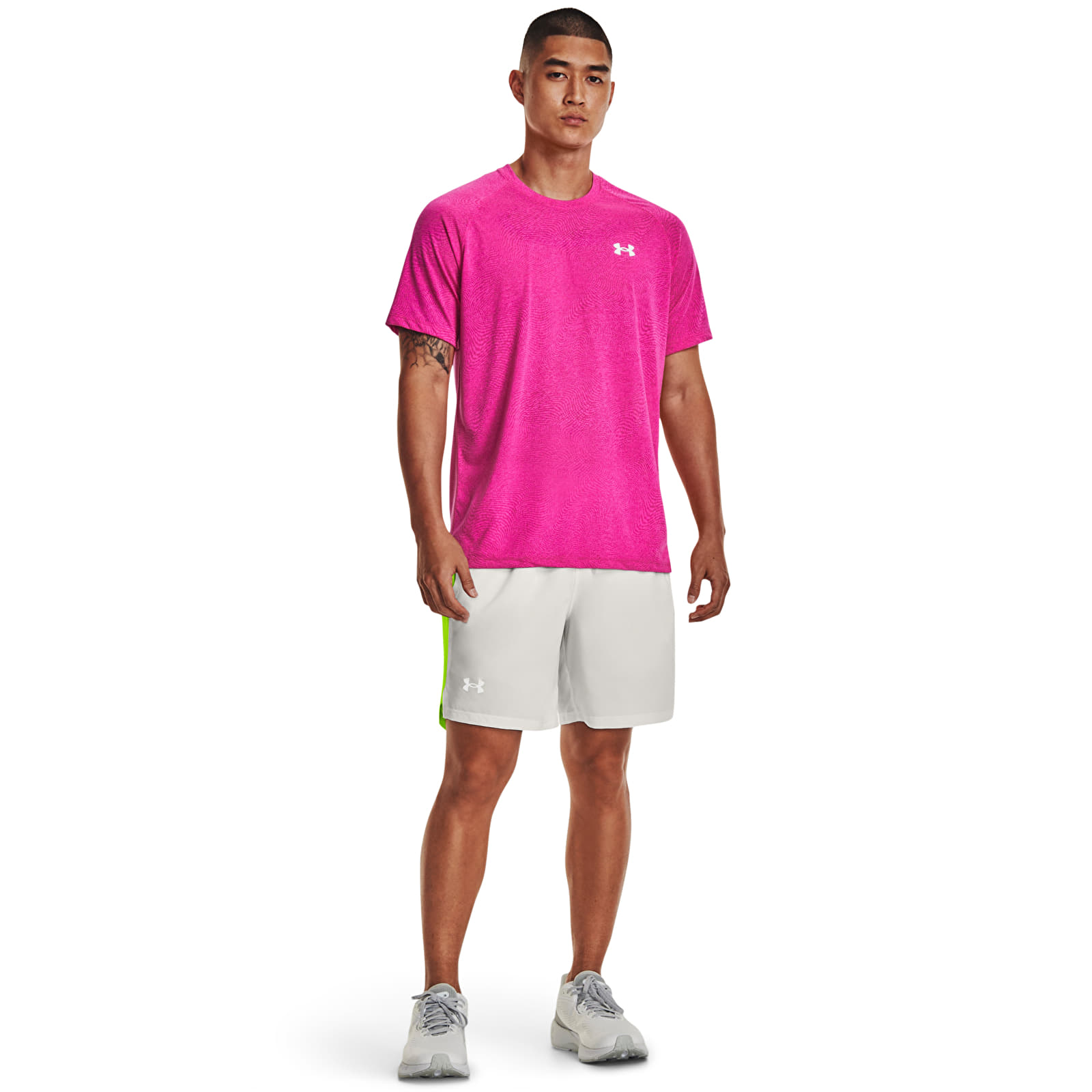 Korte broeken Under Armour Launch 7'' Short Gray