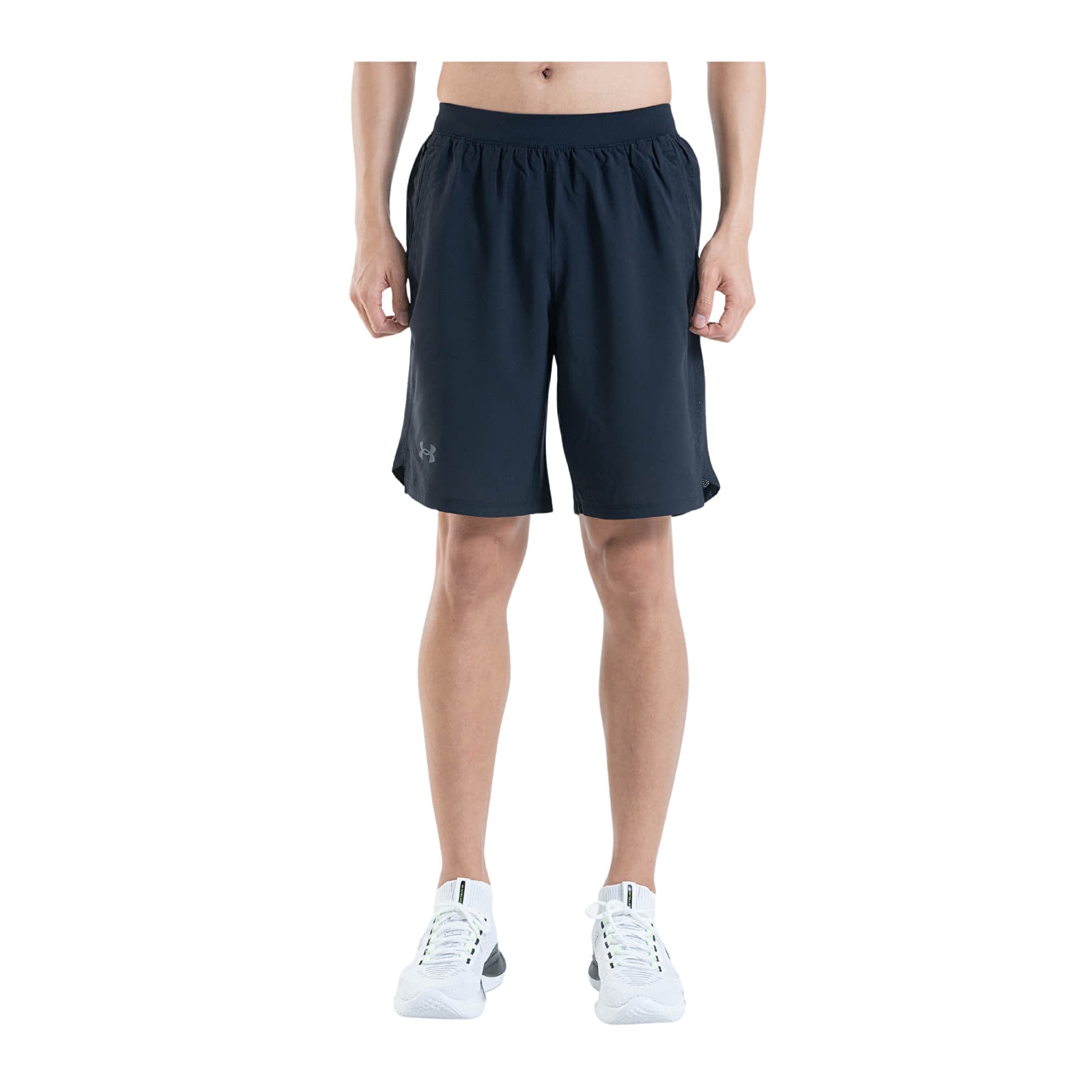 Korte broeken Under Armour Launch 9'' Short Black