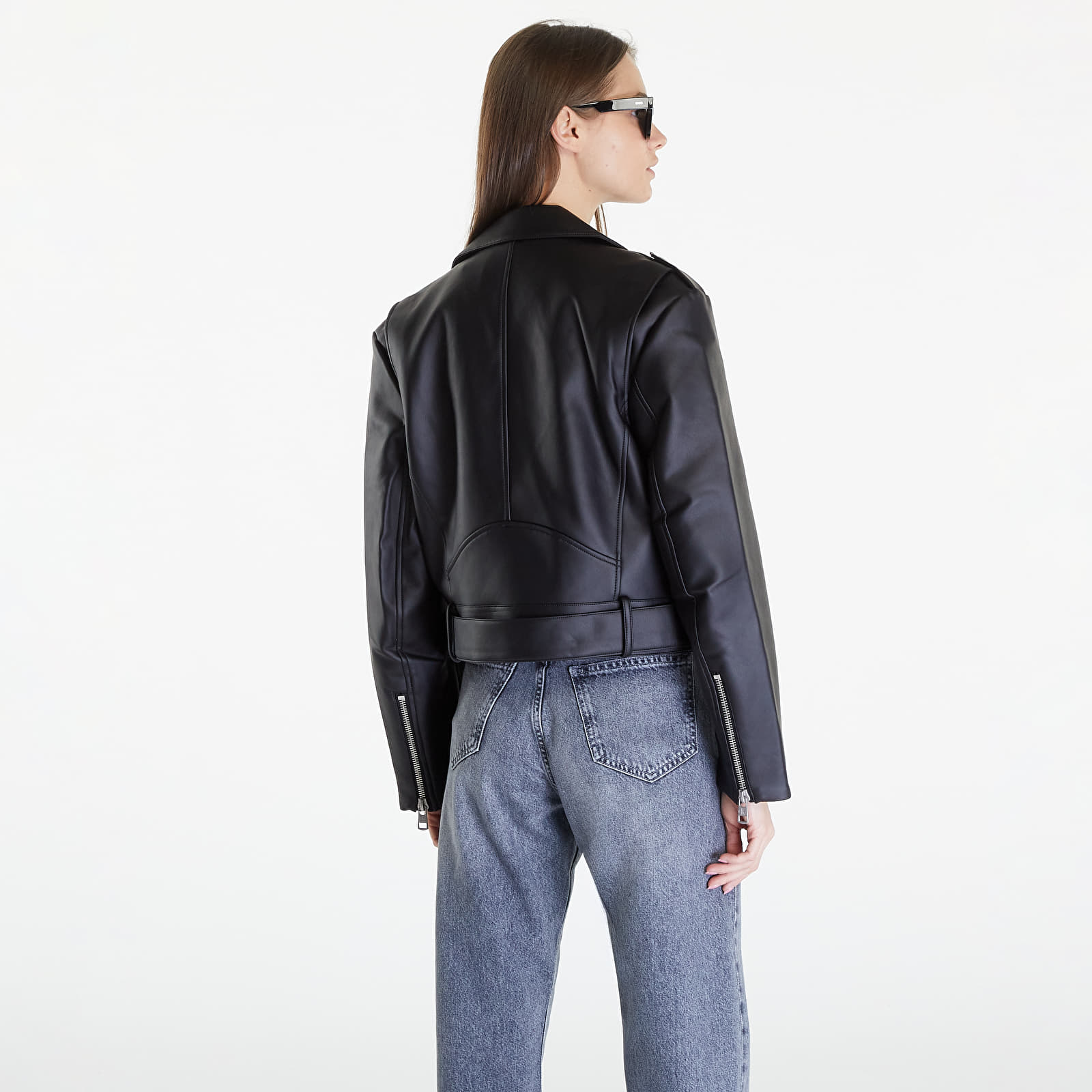 Kurtki damskie Calvin Klein Jeans Classic Faux Leather Black
