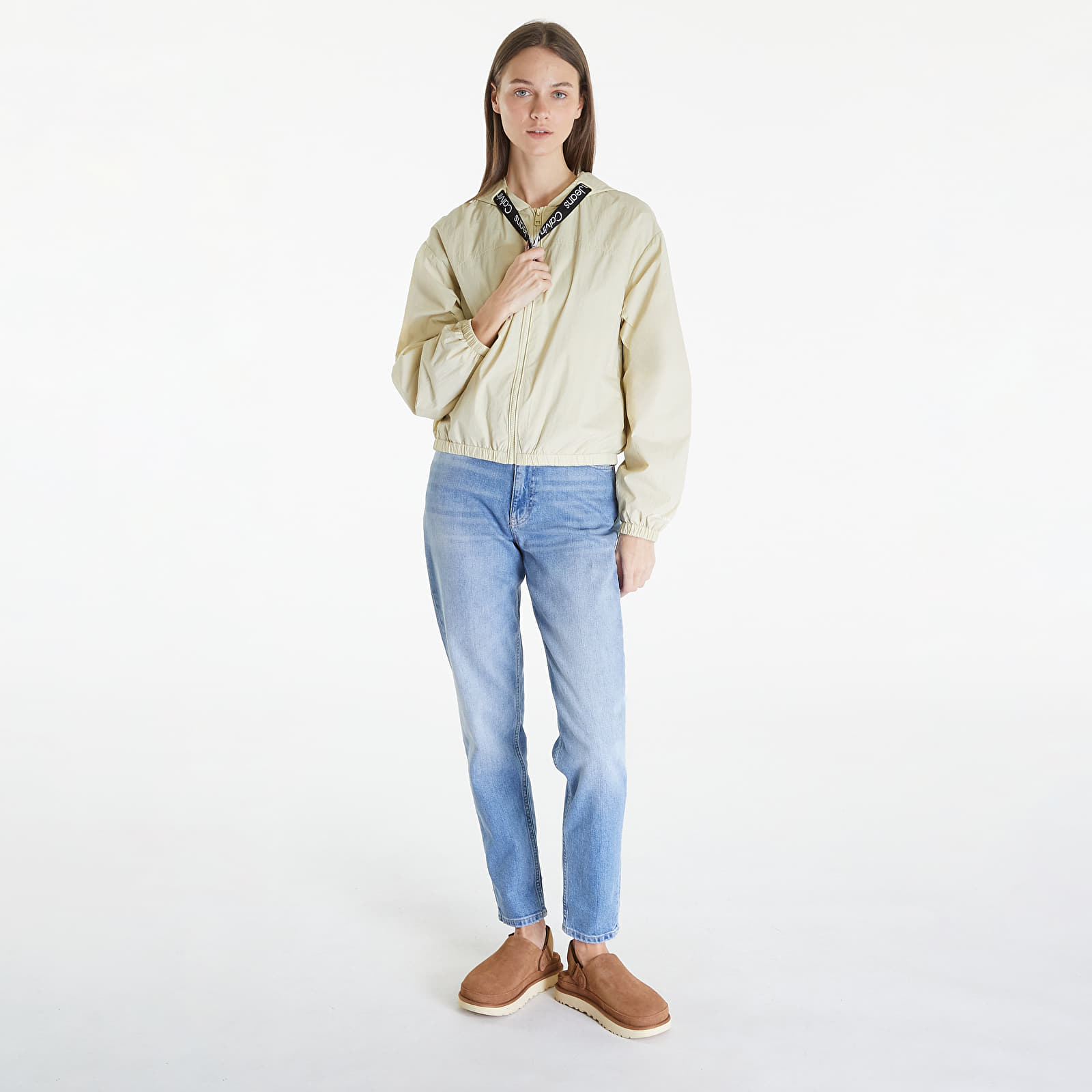 Tuulepluusid Calvin Klein Jeans Logo Drawstring Windbreaker Green Haze