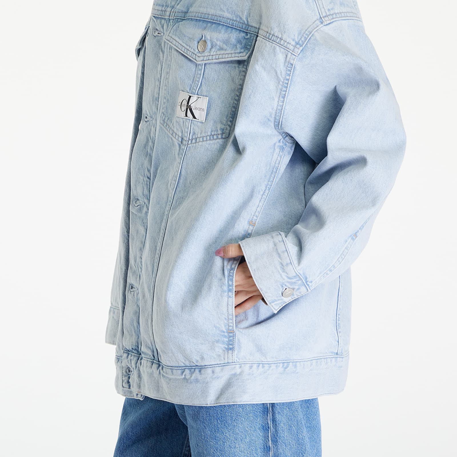 Casacos Calvin Klein Jeans Extreme Oversize Jeans Jacket Denim Light