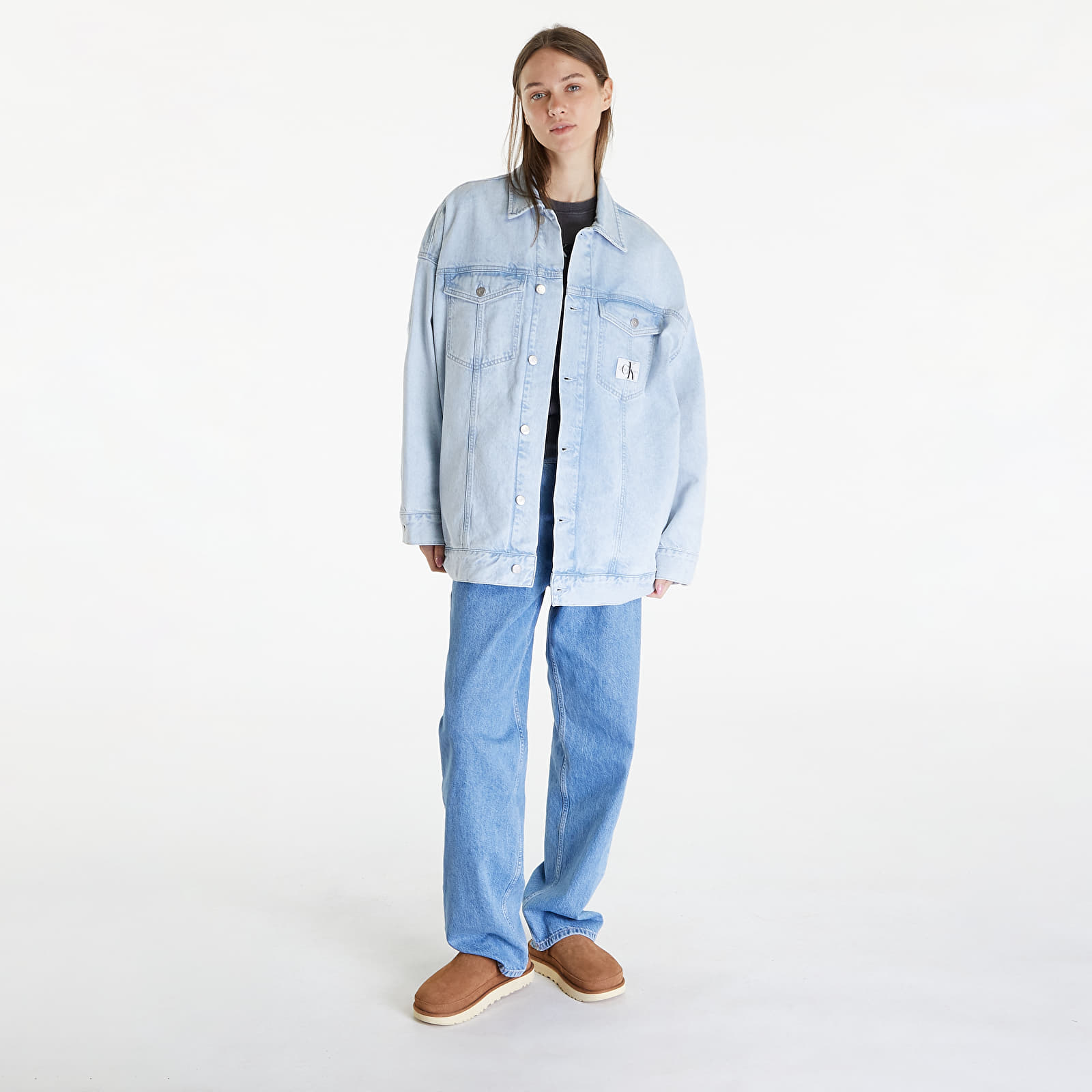 Casacos Calvin Klein Jeans Extreme Oversize Jeans Jacket Denim Light