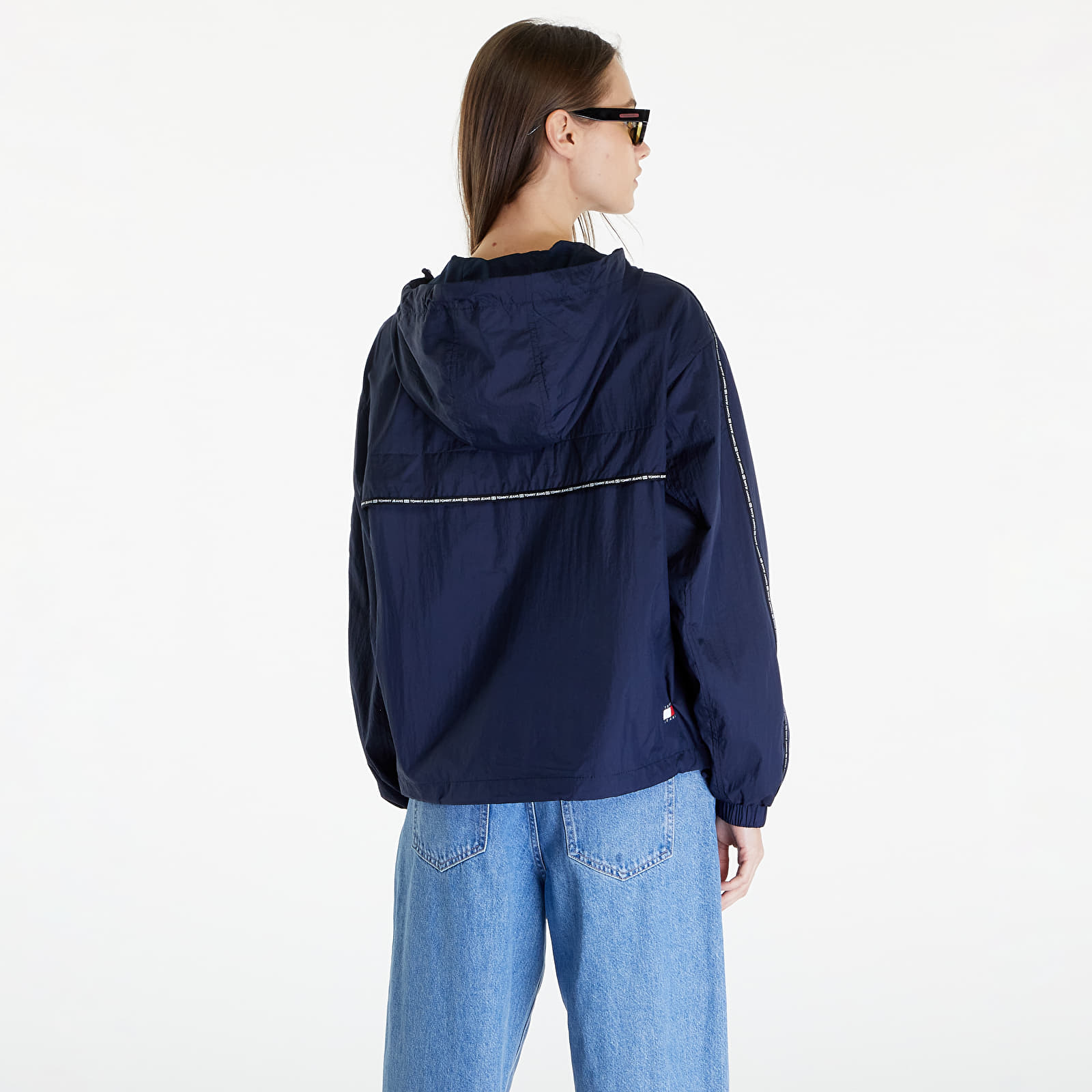 Windbreakers Tommy Jeans Chicago Tape Windbreaker Dark Night Navy