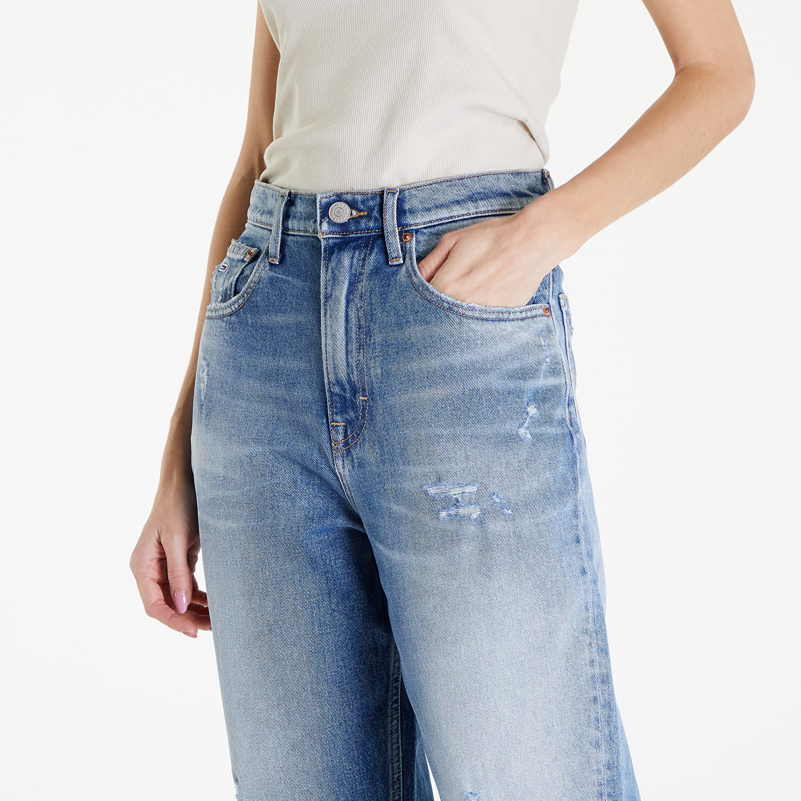 Džinsai Tommy Jeans Mom Jean Ultra High Tapered Jeans Denim Medium