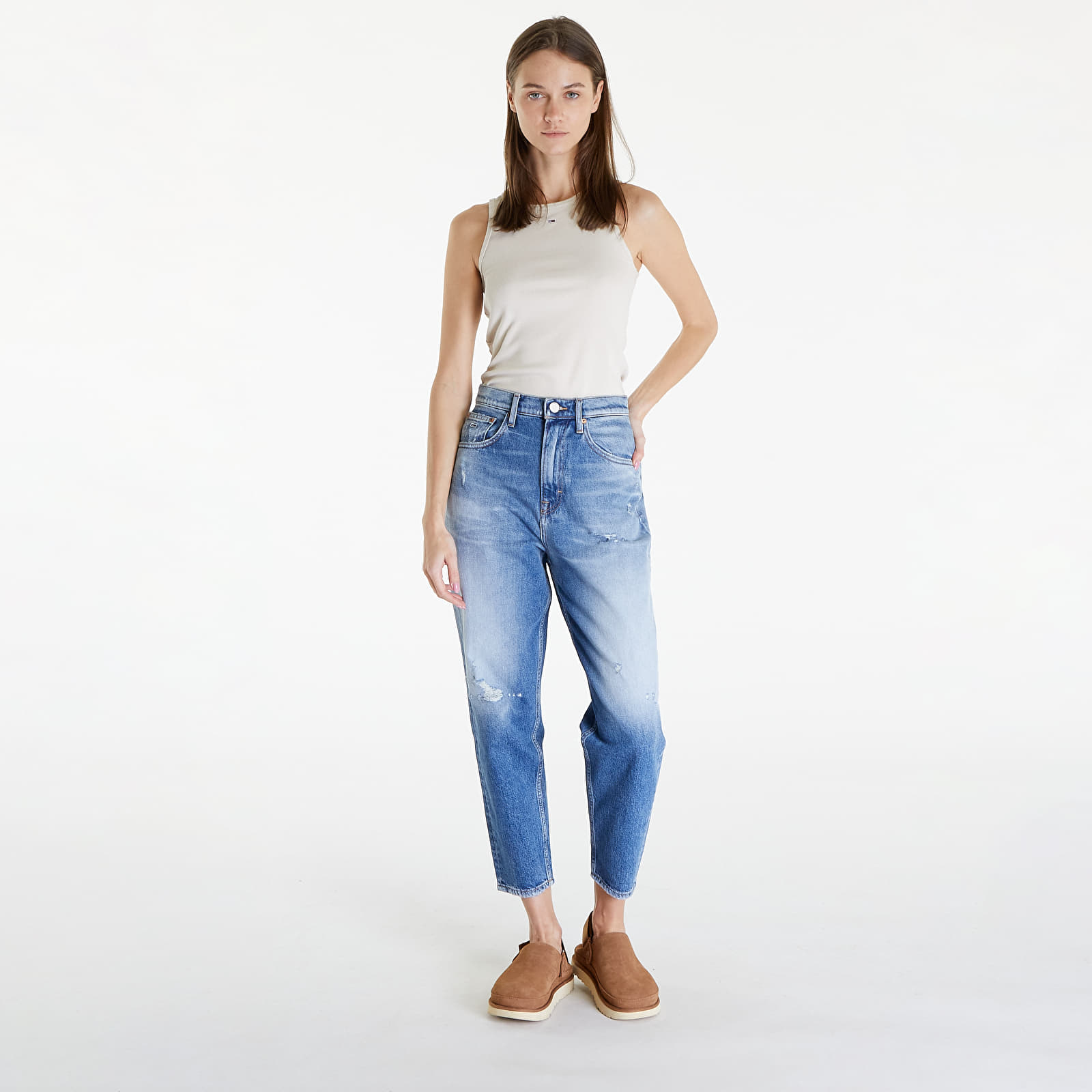 Džinsai Tommy Jeans Mom Jean Ultra High Tapered Jeans Denim Medium
