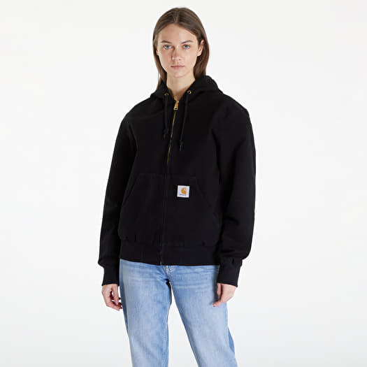 Jackets Carhartt WIP Active Jacket UNISEX Black Aged Canvas Queens