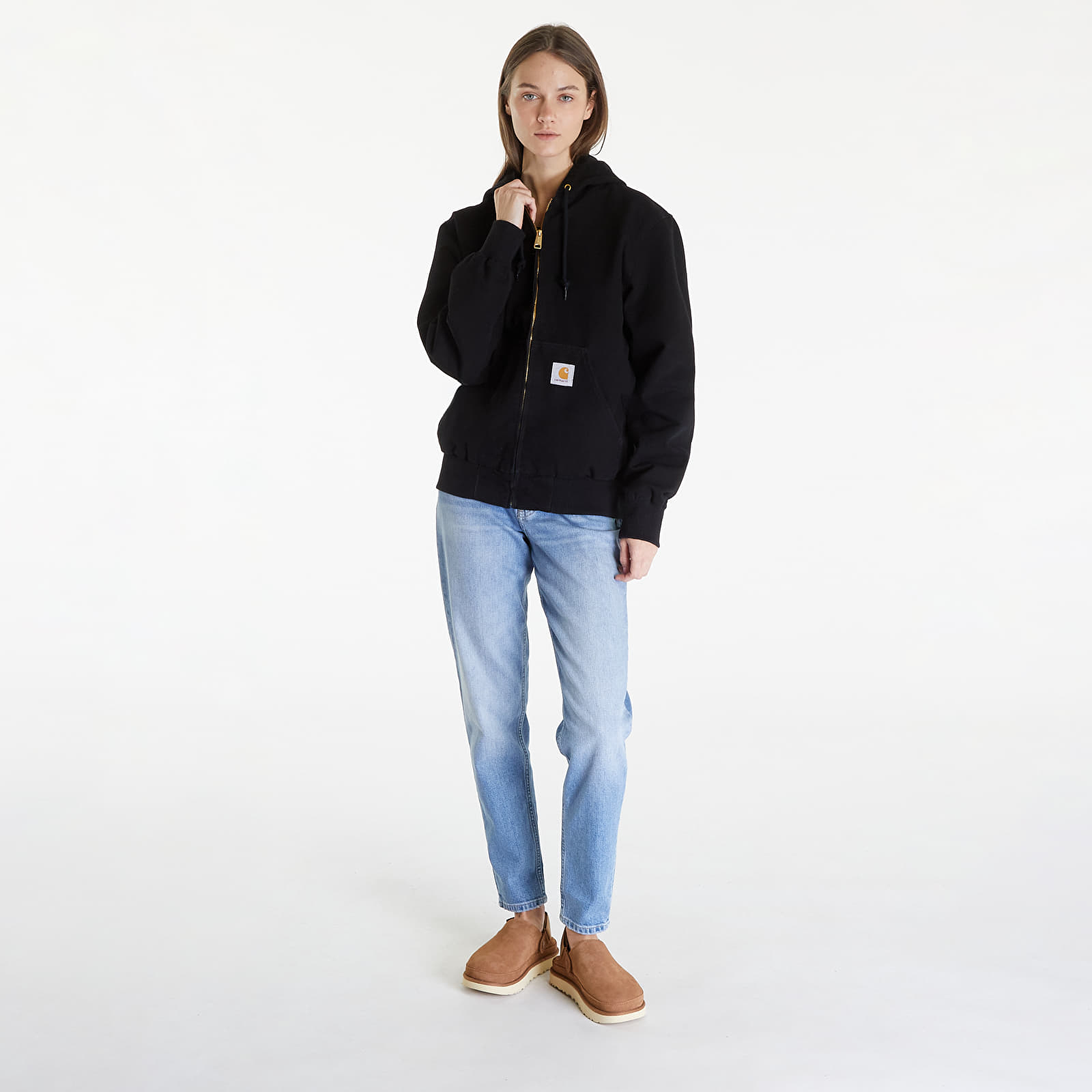 Jackets Carhartt WIP Active Jacket UNISEX Black Aged Canvas