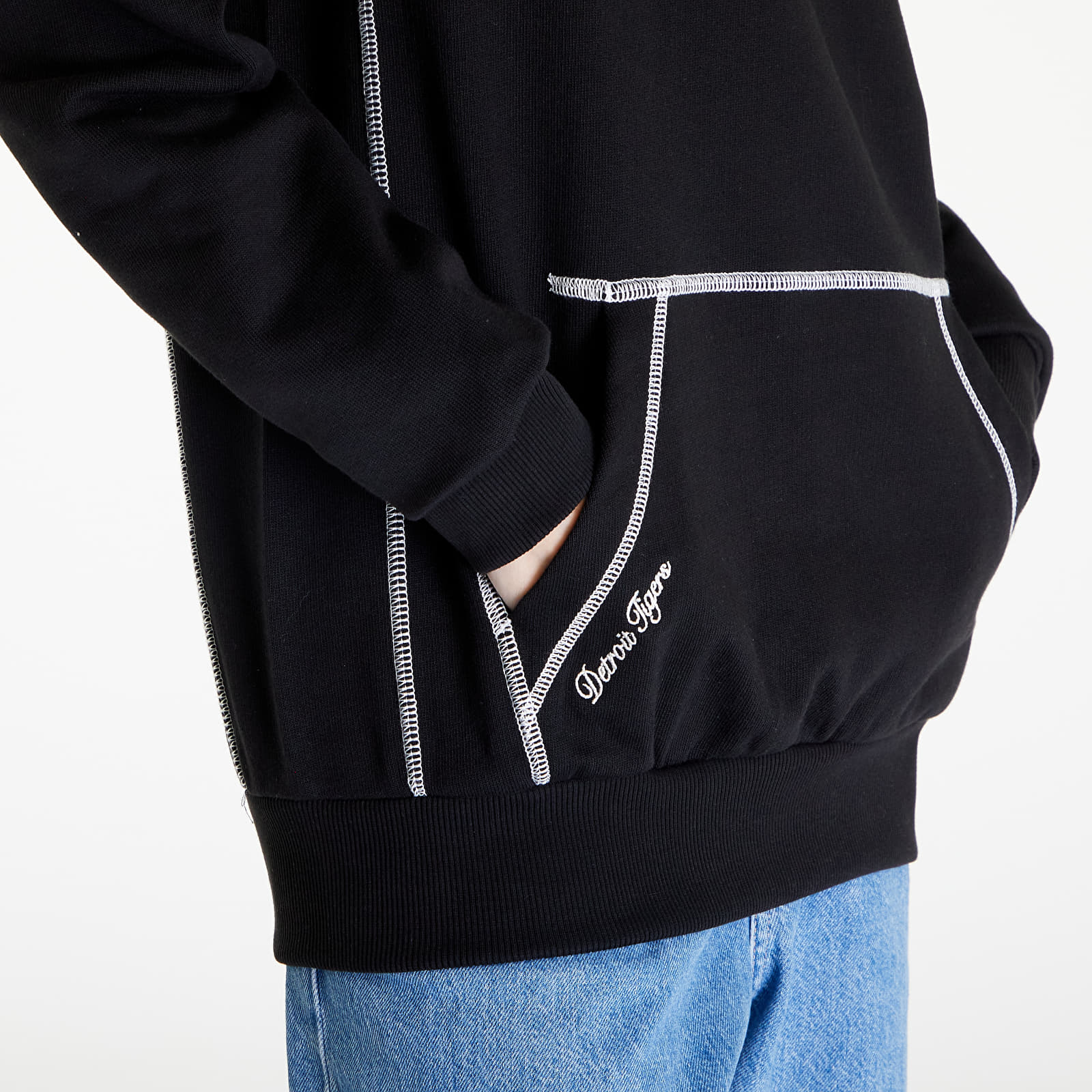 Hoodies and sweatshirts  New Era Detroit Tigers MLB World Series Oversized Pullover Hoodie UNISEX Black/ Off White