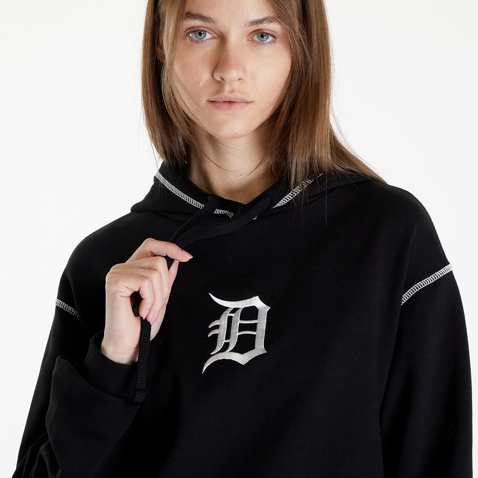 Hoodies and sweatshirts  New Era Detroit Tigers MLB World Series Oversized Pullover Hoodie UNISEX Black/ Off White
