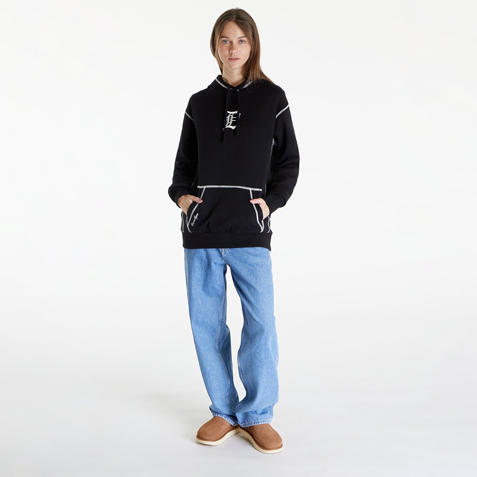 Hoodies and sweatshirts  New Era Detroit Tigers MLB World Series Oversized Pullover Hoodie UNISEX Black/ Off White