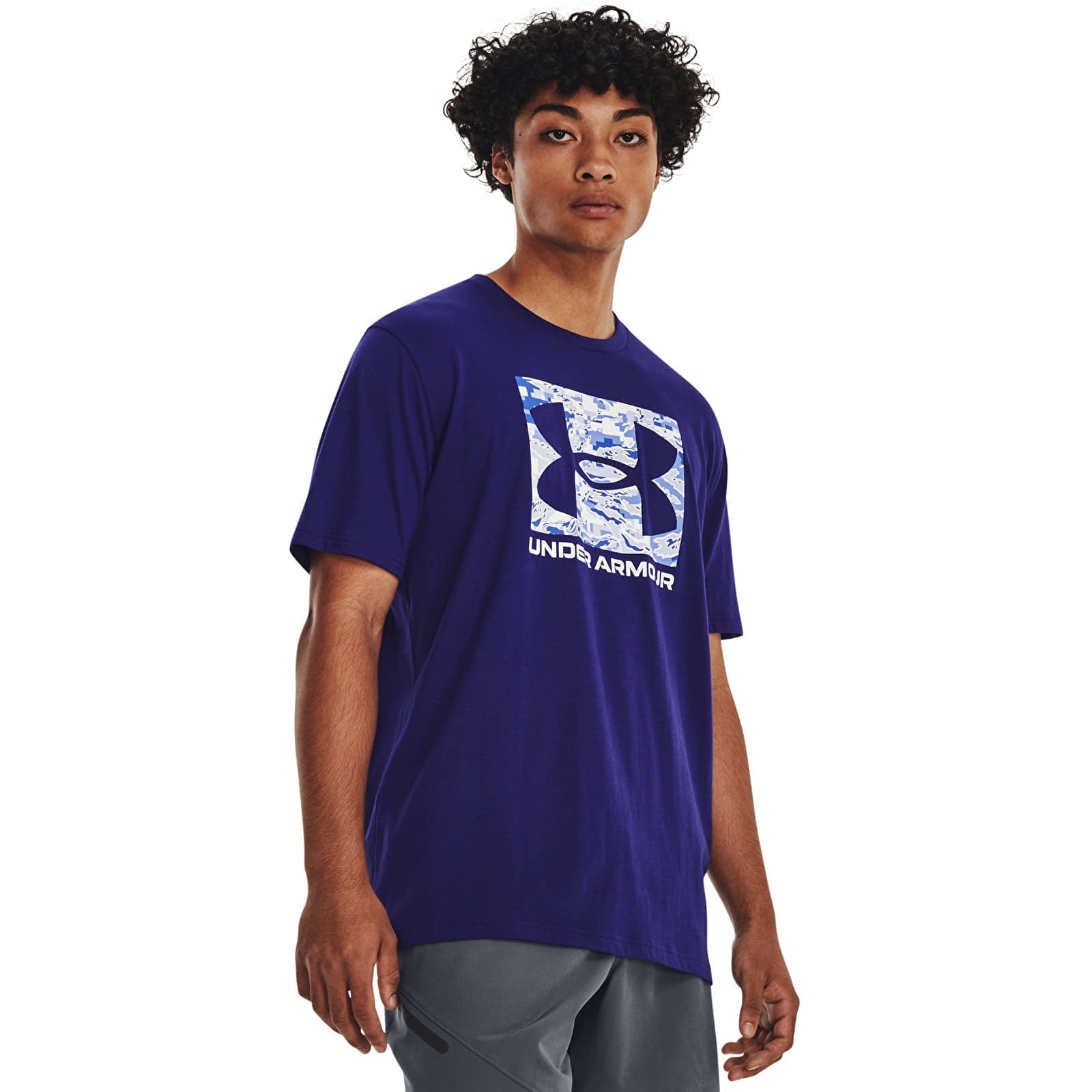T-shirt Under Armour Abc Camo Boxed Logo Ss Blue M