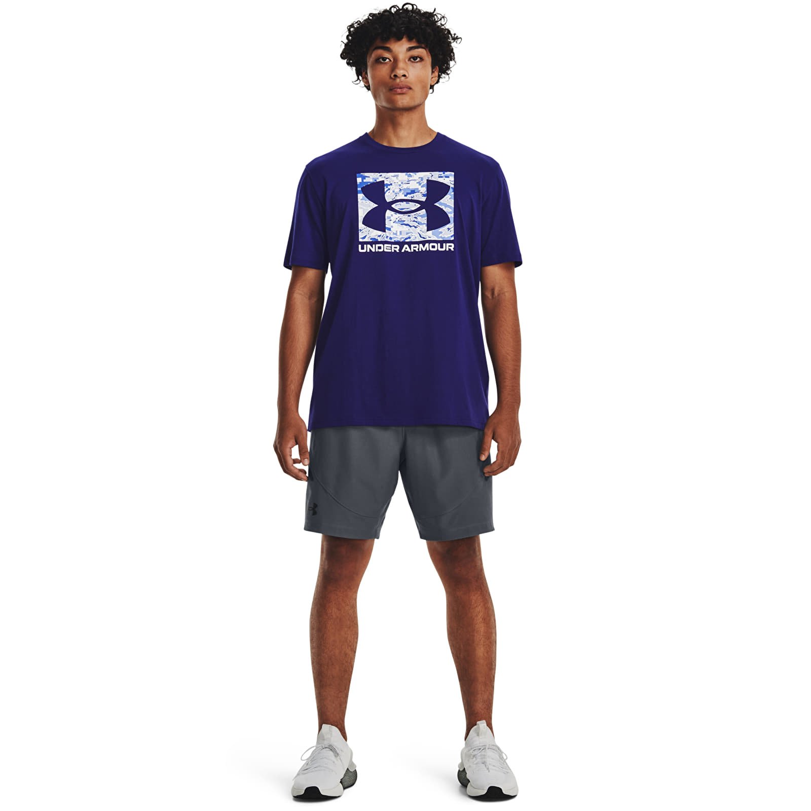 Μπλουζάκια Under Armour Abc Camo Boxed Logo Ss Blue