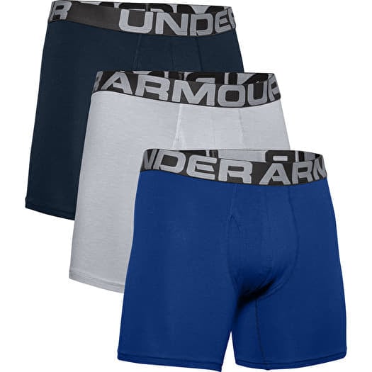Under Armour Charged Cotton 6In 3 Pack Royal