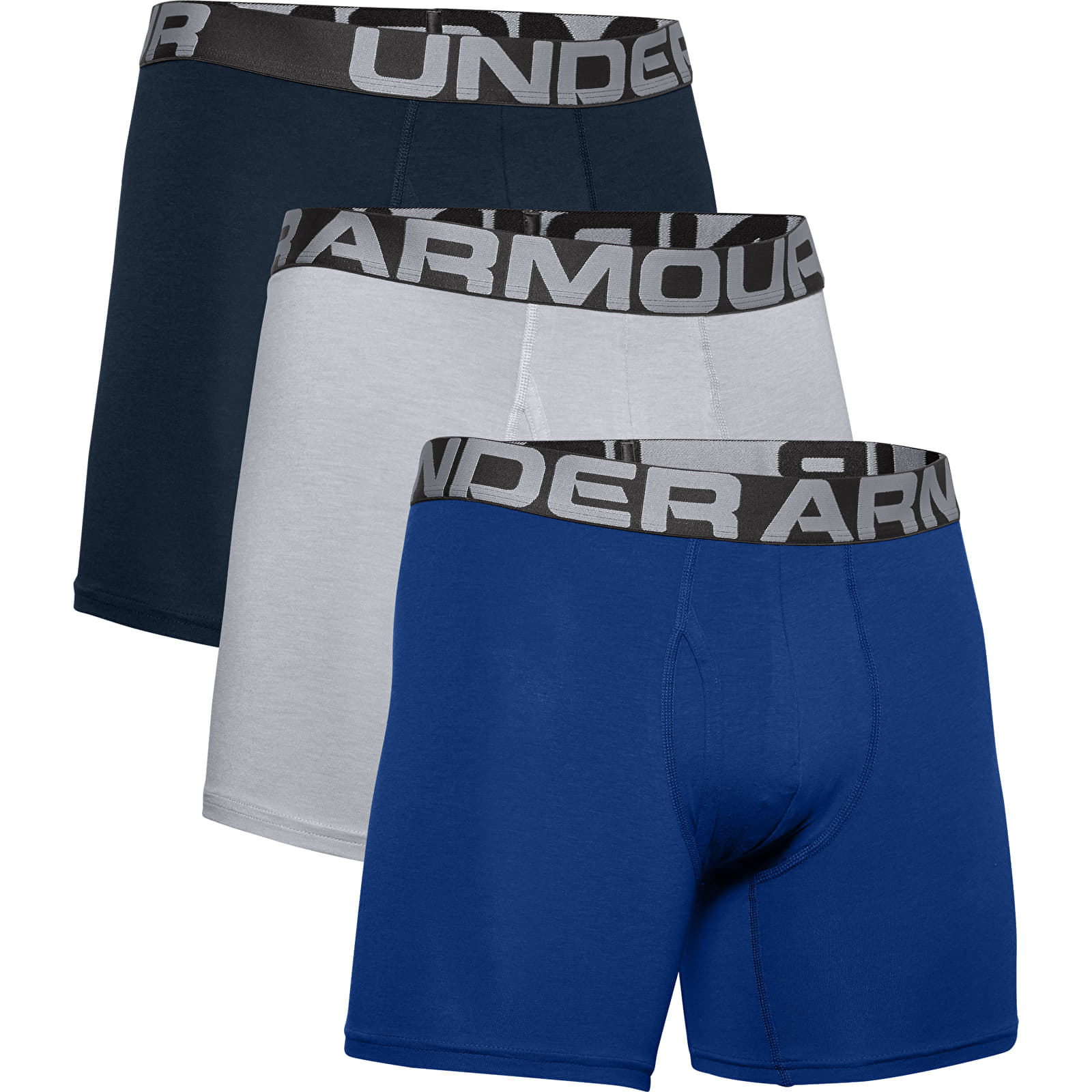 Calzoncillos de boxer Under Armour Charged Cotton 6In 3 Pack Royal