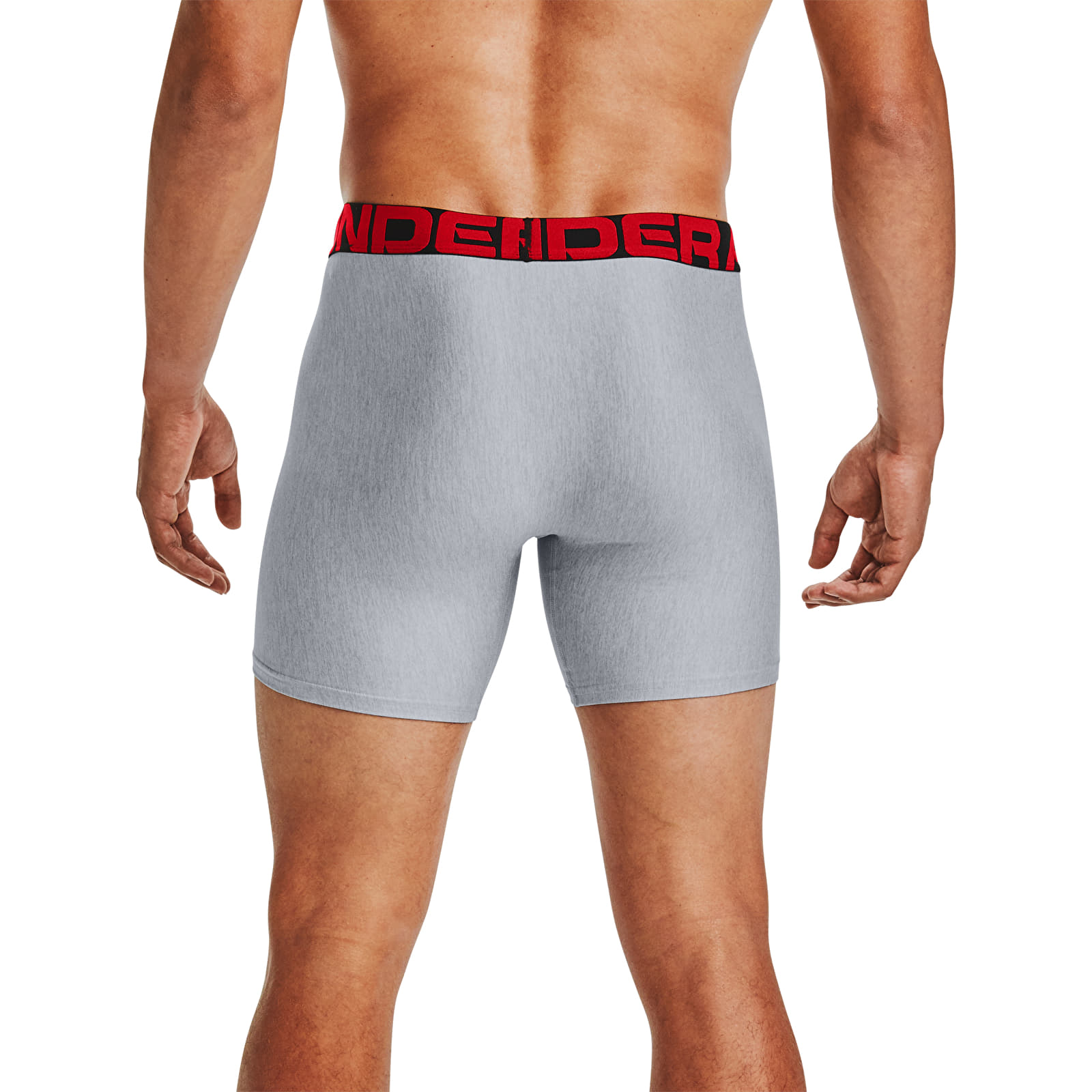 Calzoncillos de boxer Under Armour Tech 6In 2 Pack Mod Gray Light Heather
