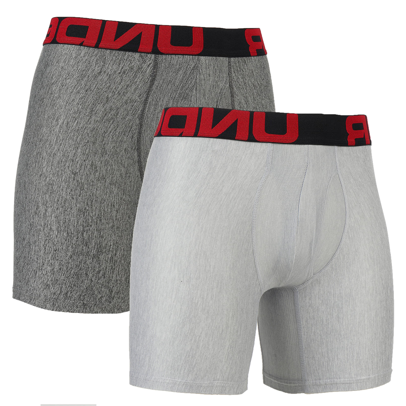 Calzoncillos de boxer Under Armour Tech 6In 2 Pack Mod Gray Light Heather