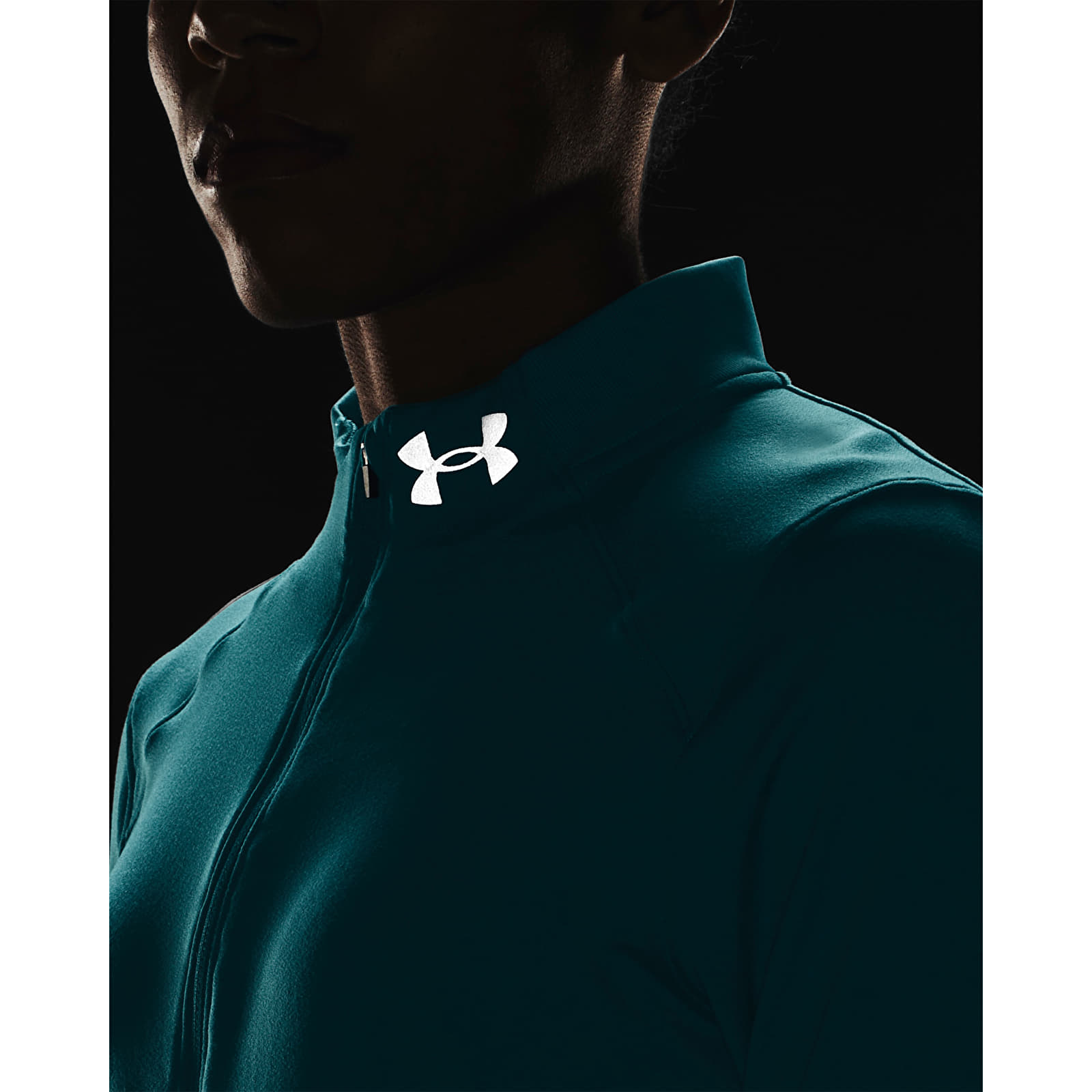Pólók Under Armour Qualifier Run 2.0 1/2 Zip Blue
