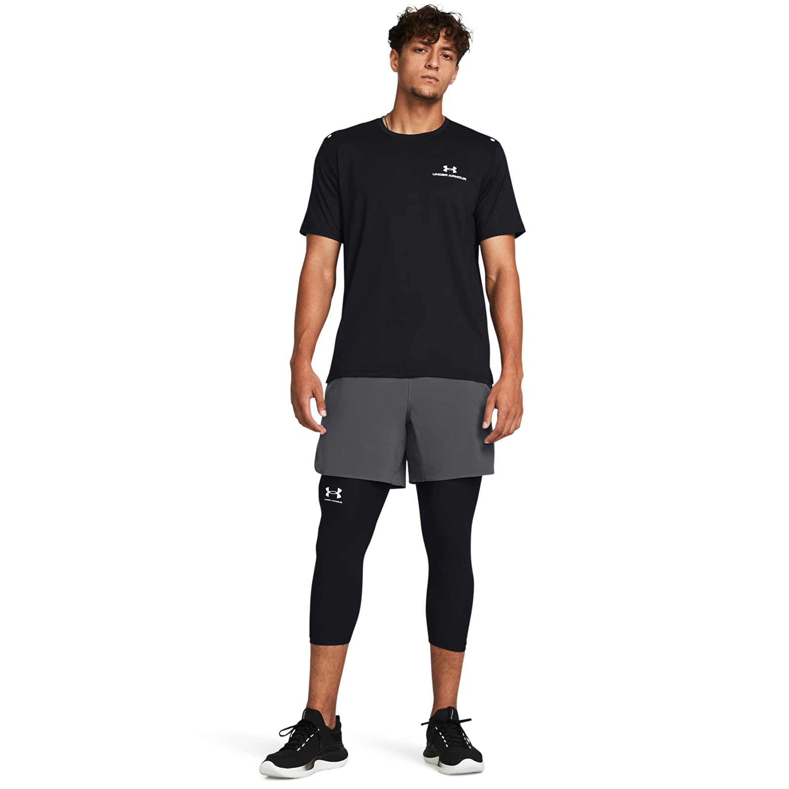 Magliette Under Armour Rush Energy Ss Black