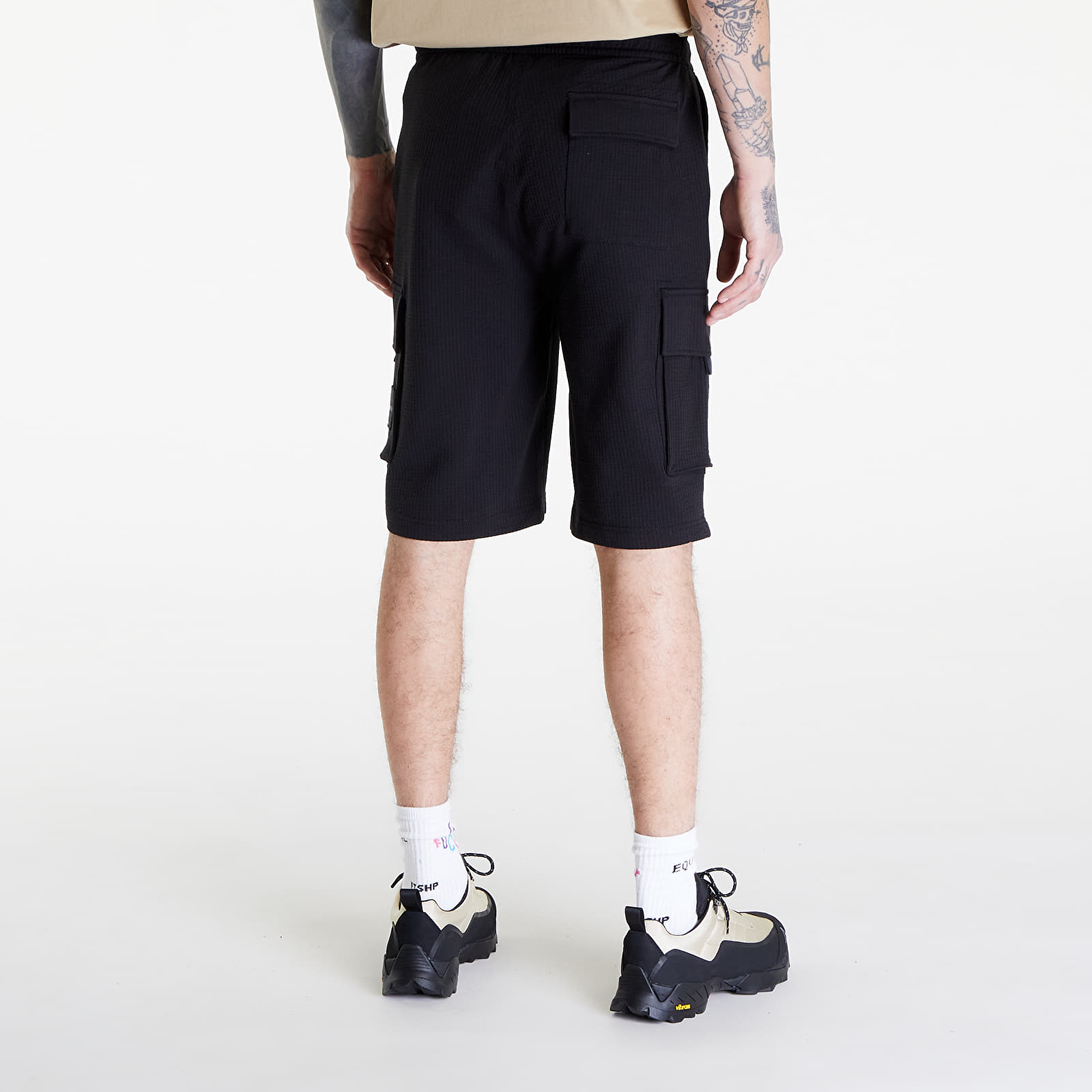 Pantalones cortos Calvin Klein Jeans Texture Hwk Shorts Black
