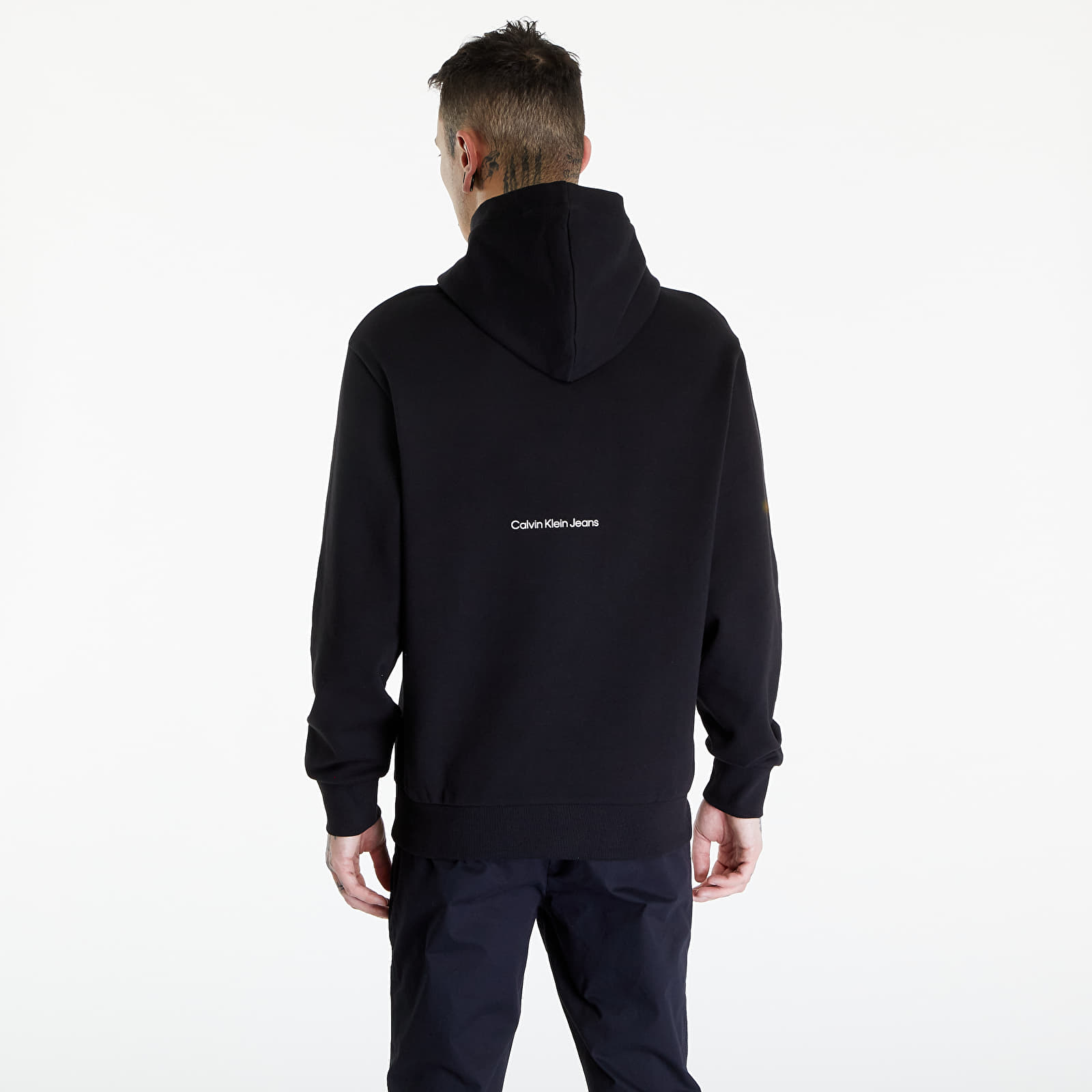 Bluzy męskie Calvin Klein Jeans Serenity Multi Graphic Hoodie UNISEX Black