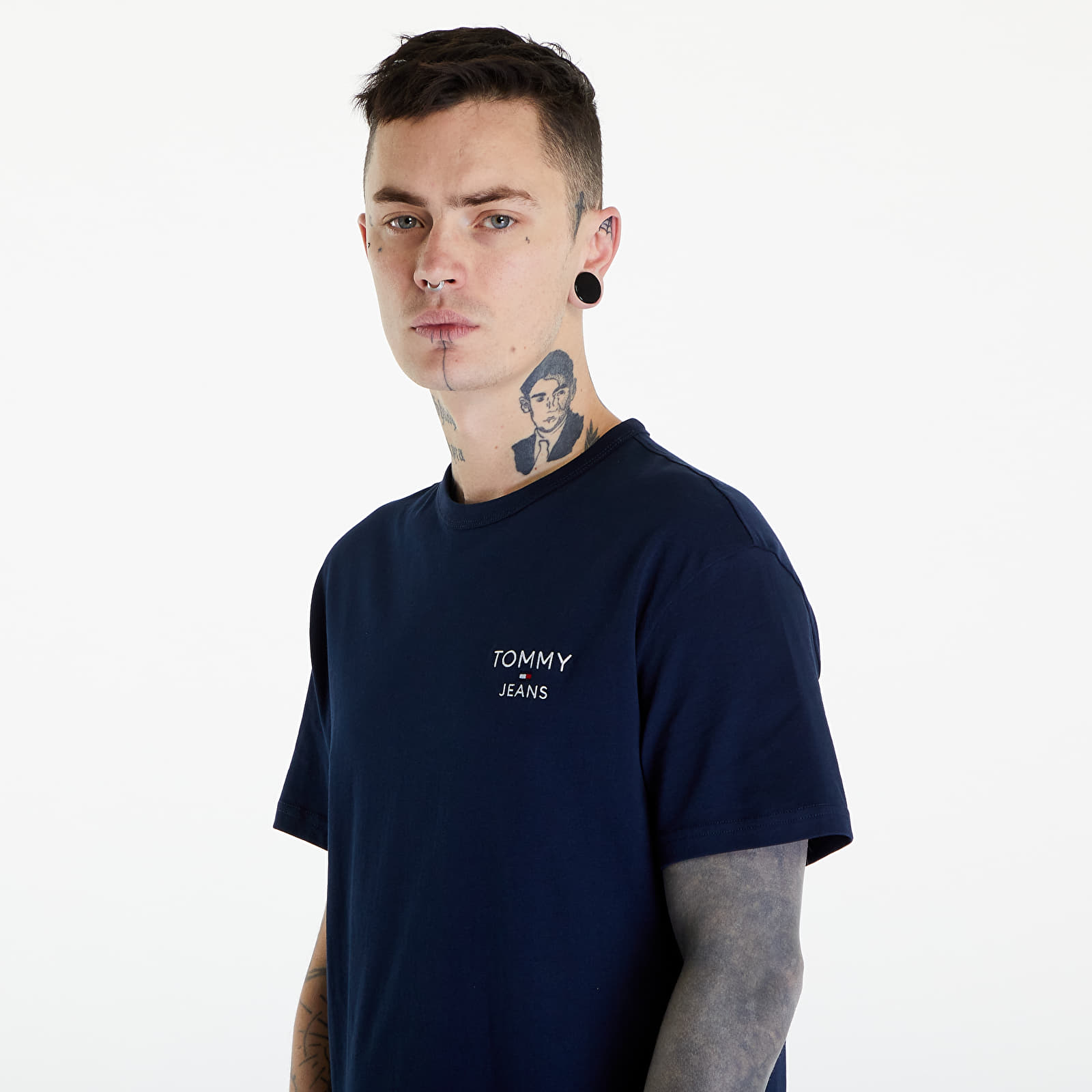 Trička Tommy Jeans Reg Corp Tee Ext Blue
