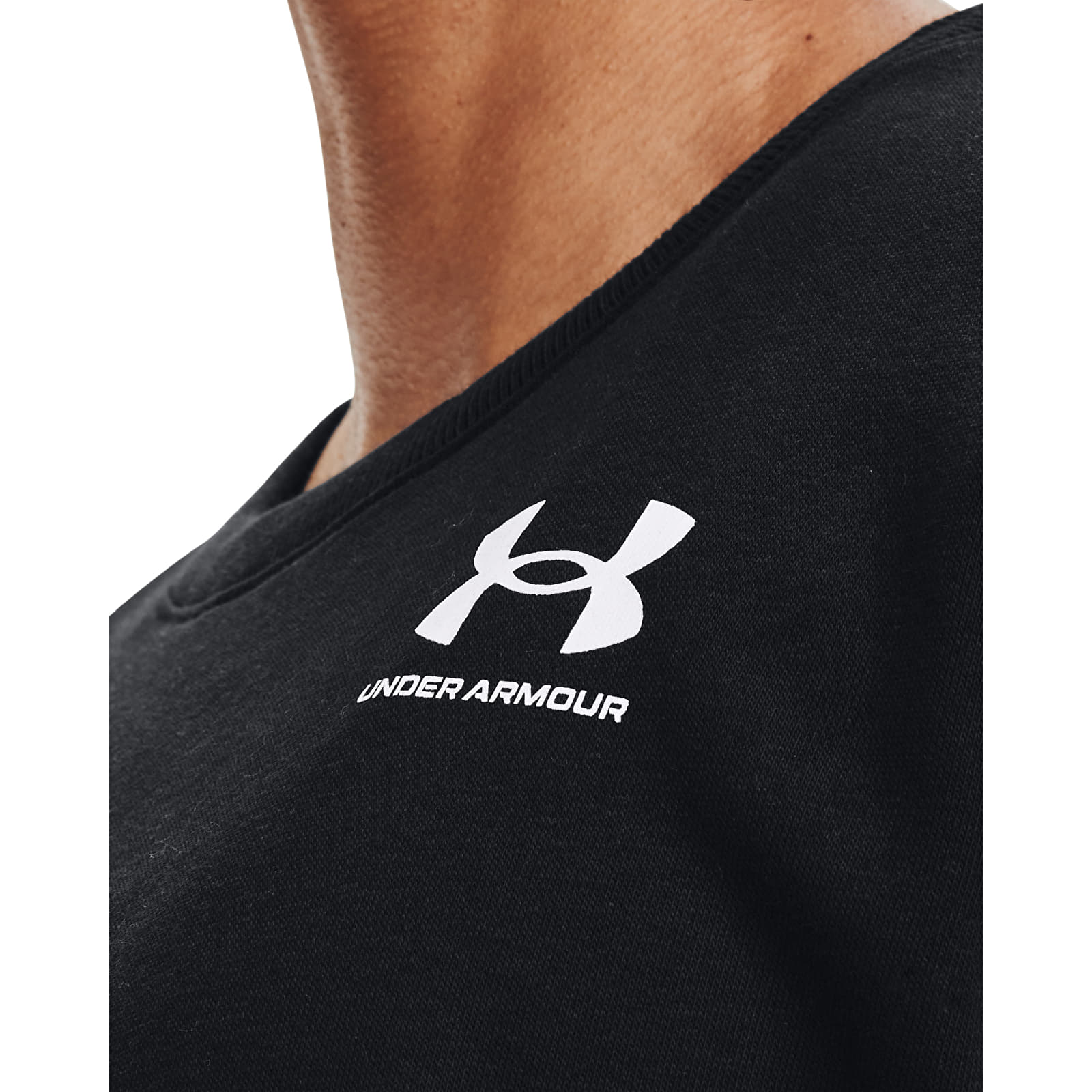 Sudaderas Under Armour Rival Fleece Oversize Crew Black
