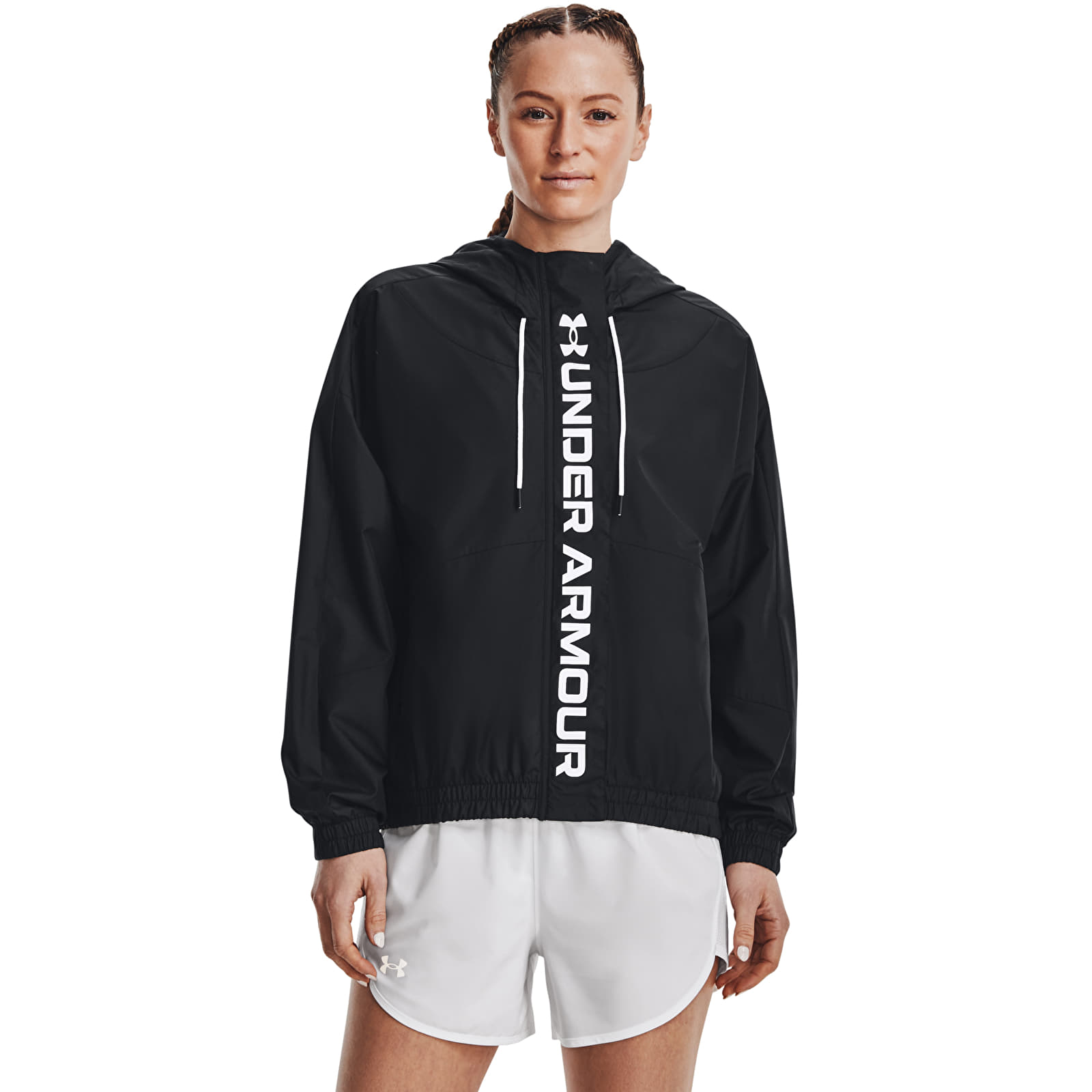 Bundy Under Armour Rush Woven Fz Jacket Black