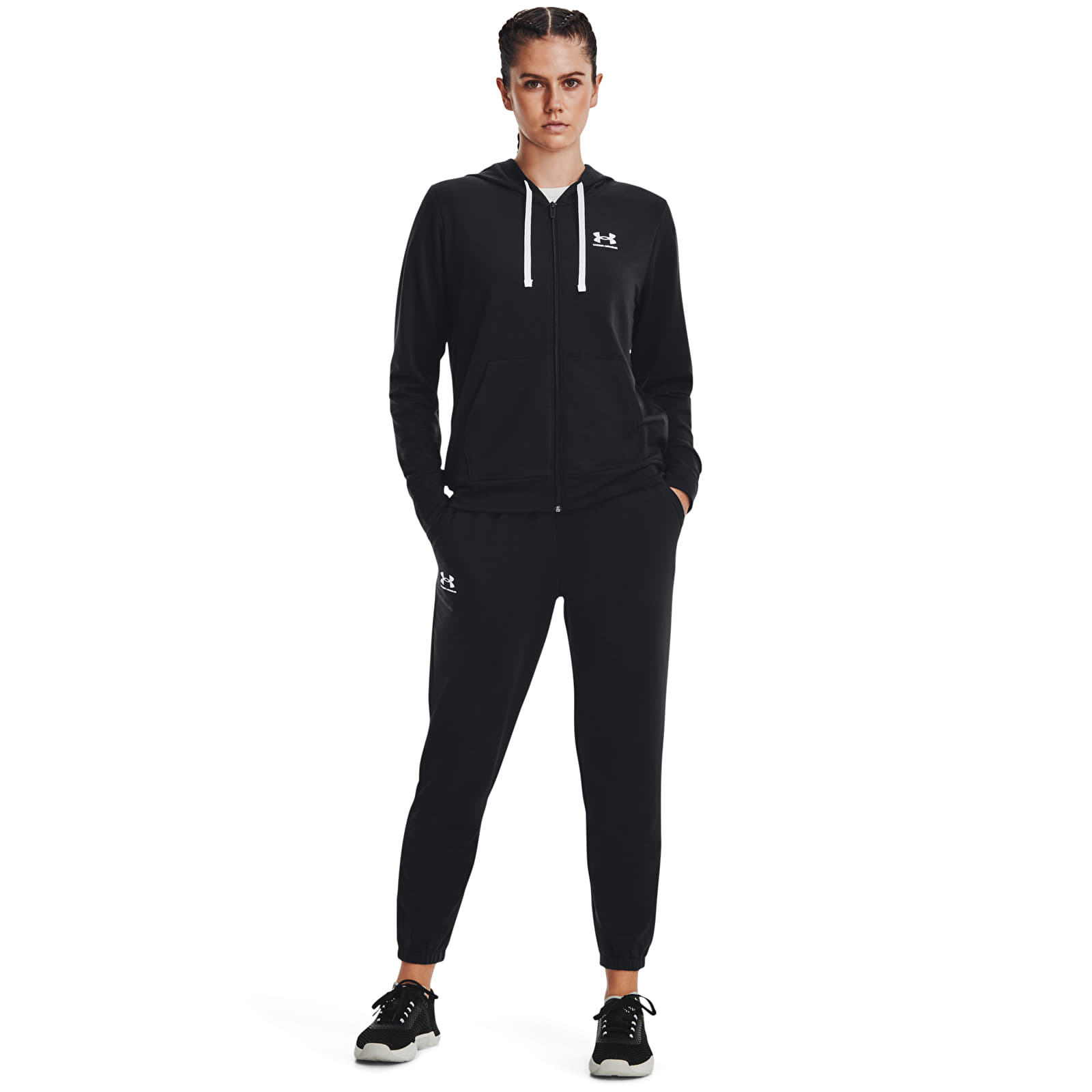 Sudaderas Under Armour Rival Terry Fz Hoodie Black
