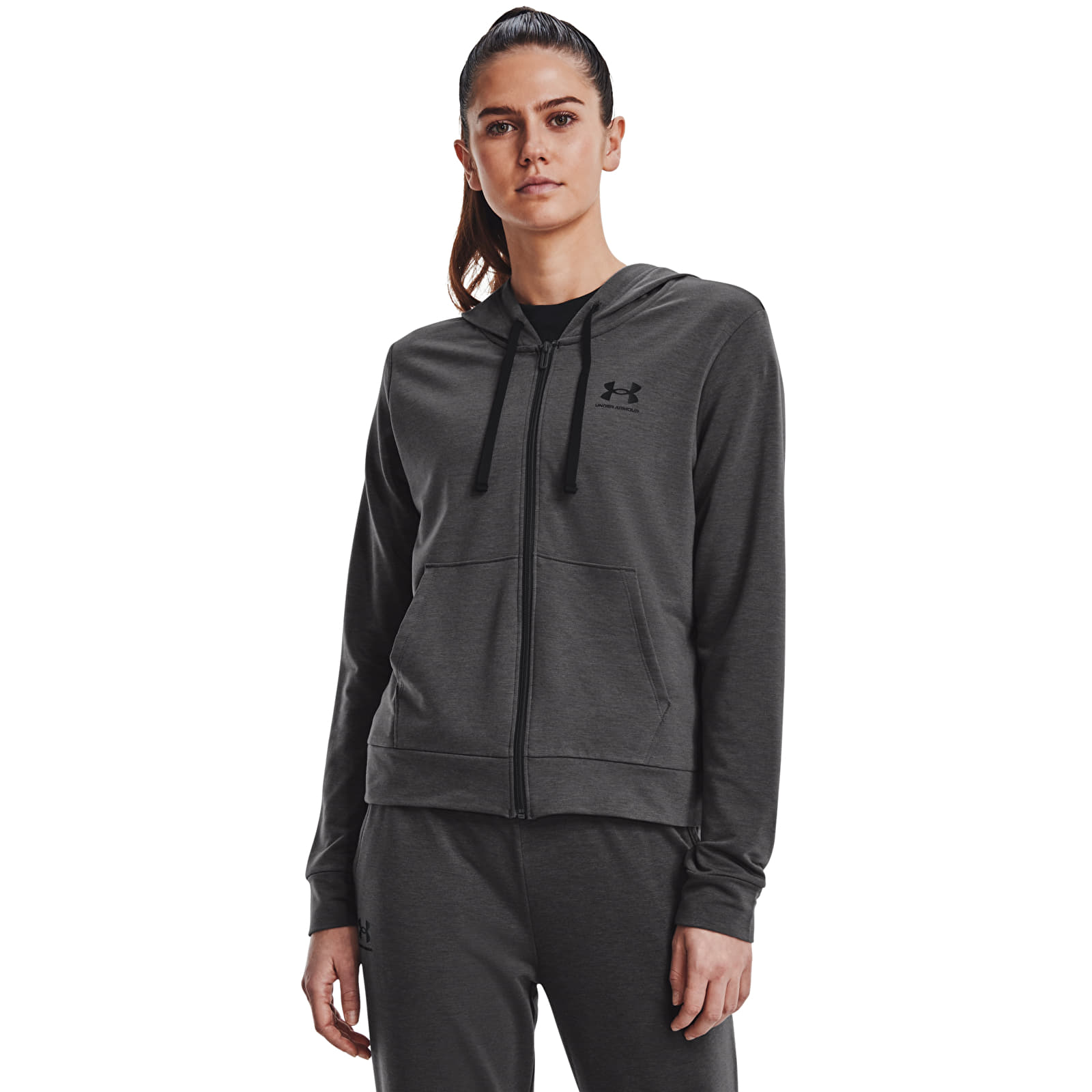 Sudaderas Under Armour Rival Terry Fz Hoodie Jet Gray
