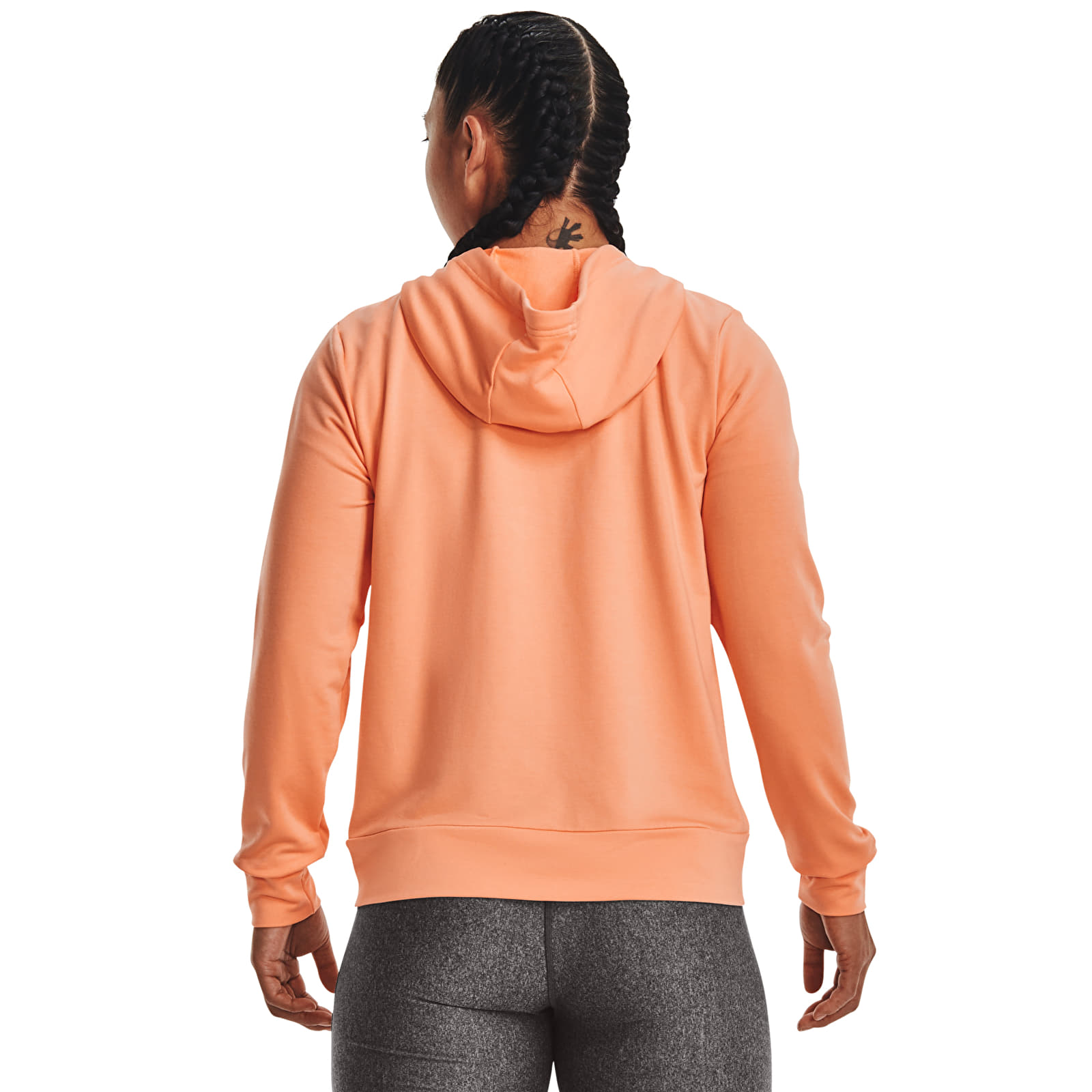 Mikiny Under Armour Rival Terry Fz Hoodie Orange