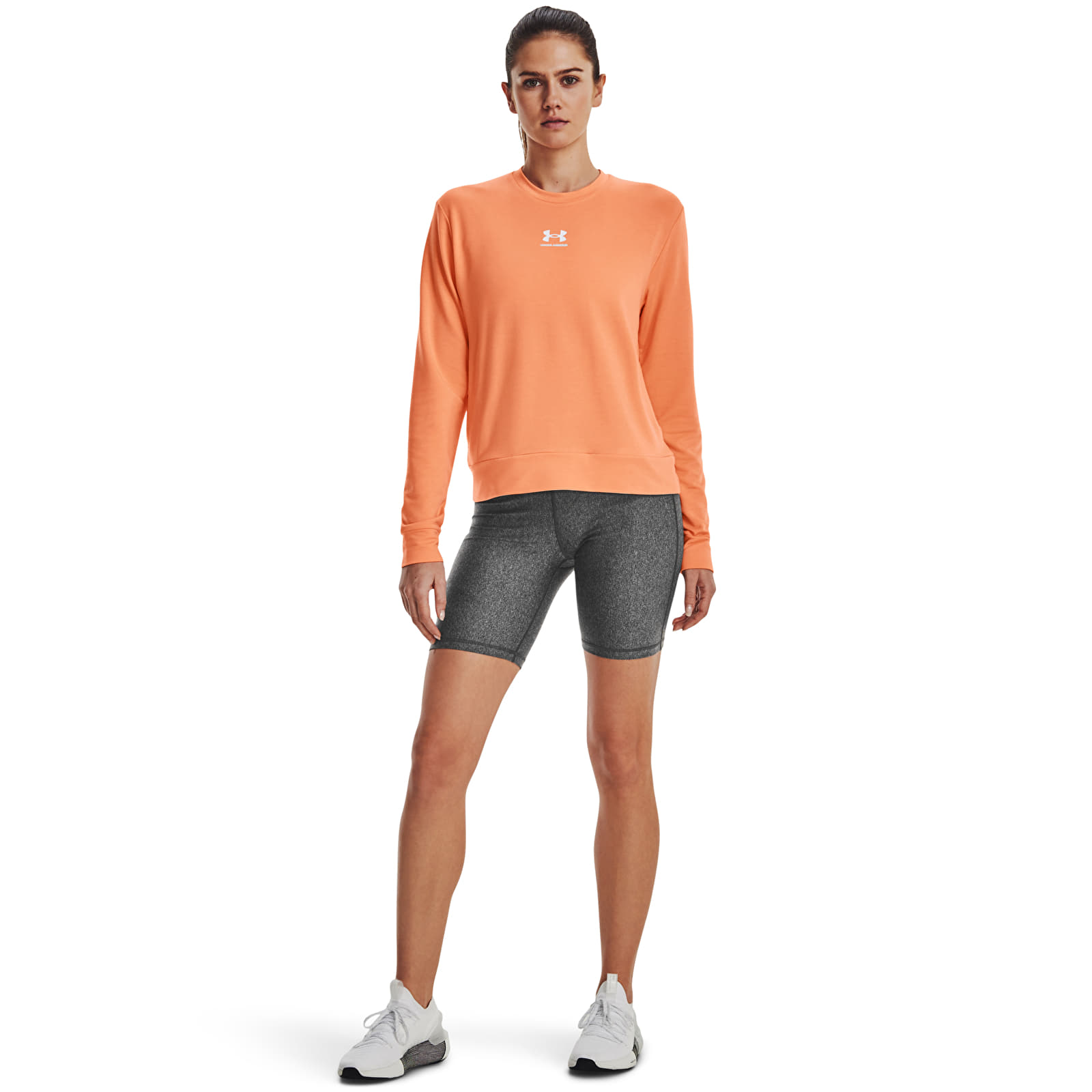 Sudaderas Under Armour Rival Terry Crew Orange