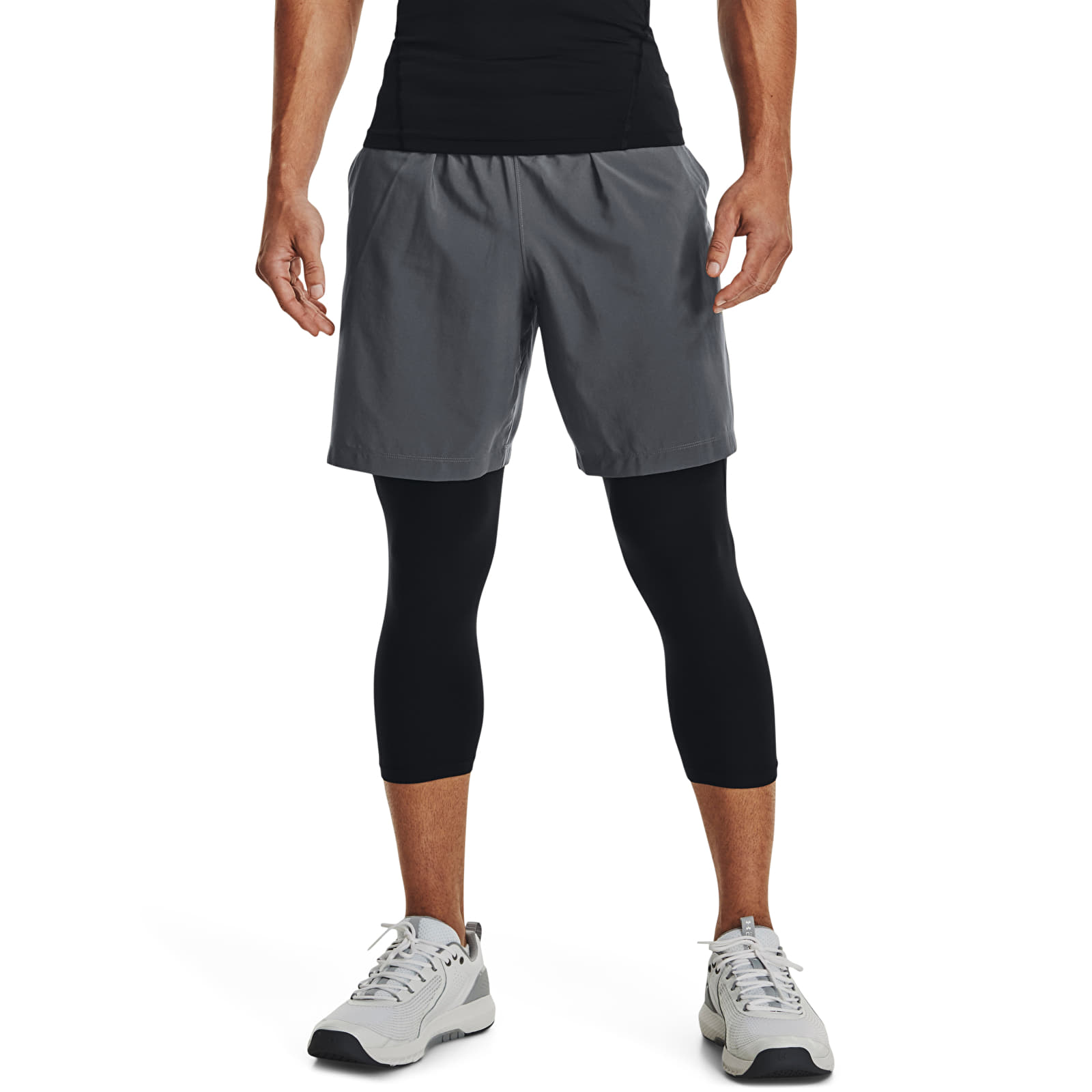Šortky Under Armour Woven Graphic Shorts Pitch Gray