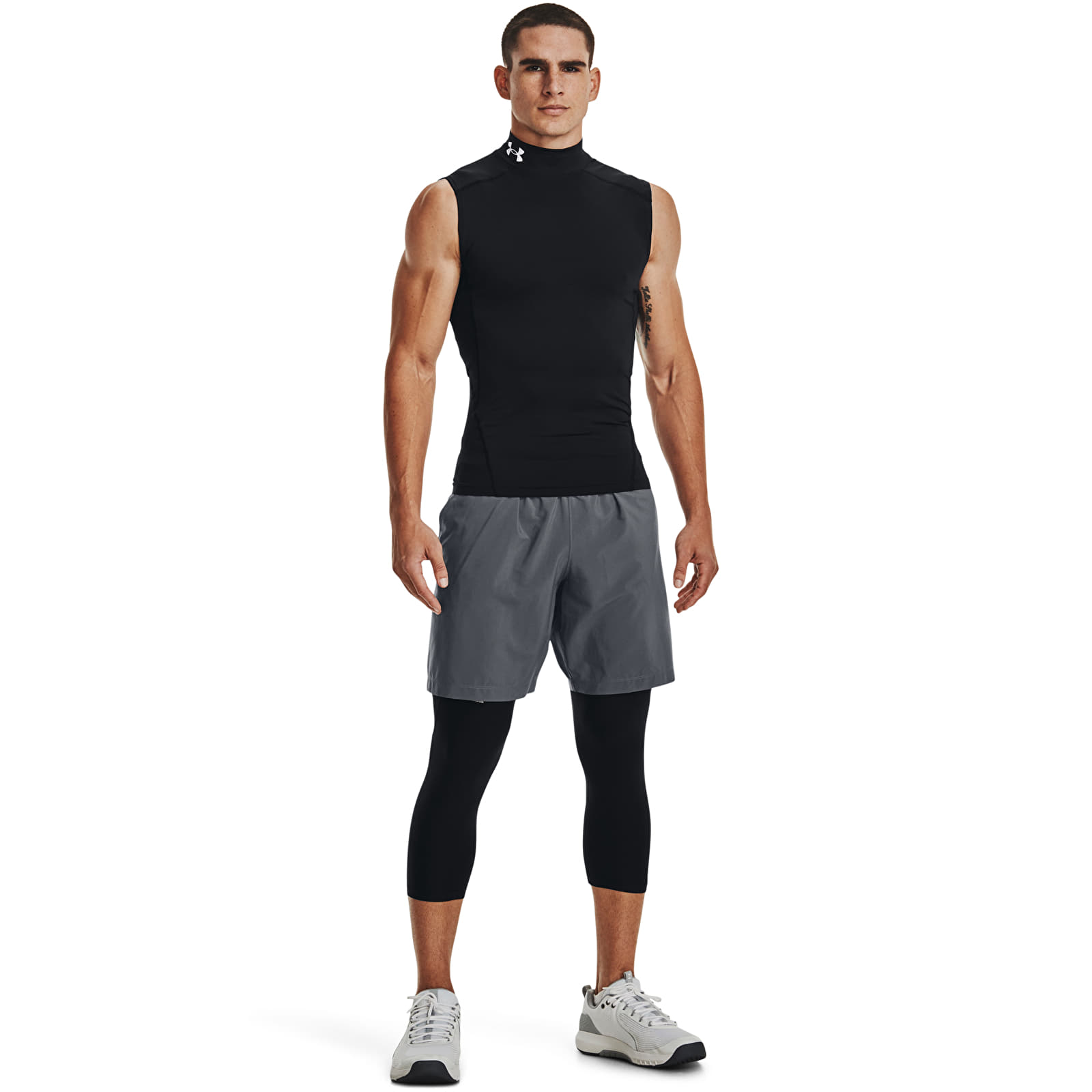Šortky Under Armour Woven Graphic Shorts Pitch Gray