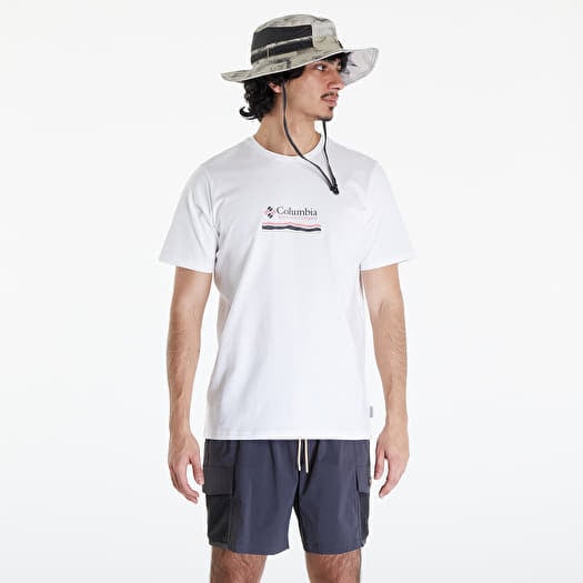 Tricou Columbia Explorers Canyon™ Back Short Sleeve Tee White/ Heritage