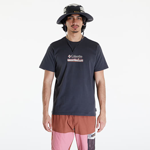 T-shirt Columbia Explorers Canyon™ Back Short Sleeve Tee Shark/ Heritage