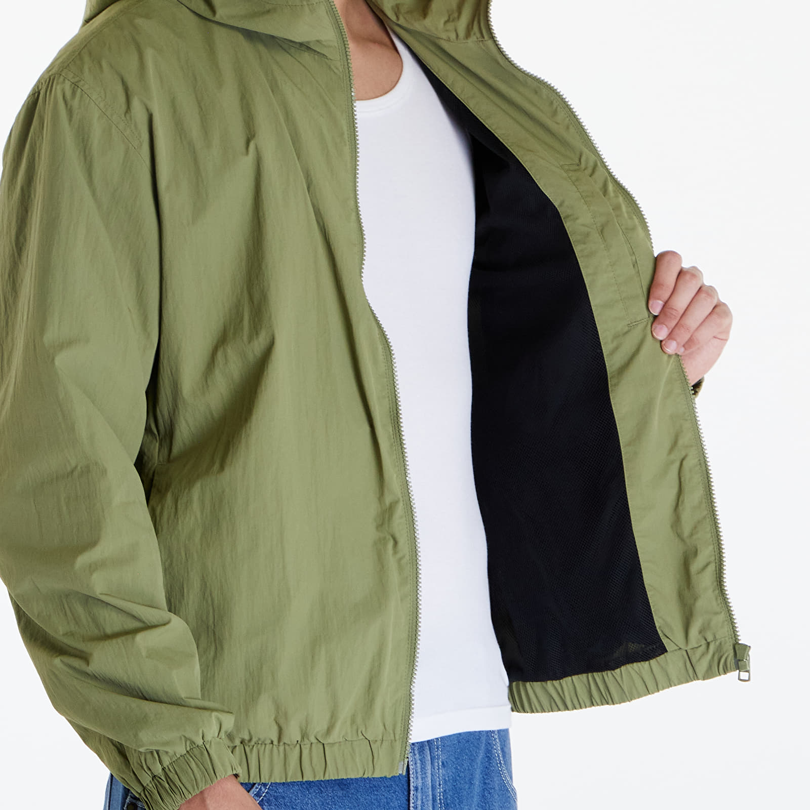 Windjacke Calvin Klein Jeans Relaxed Hooded Windbreaker Dark Juniper
