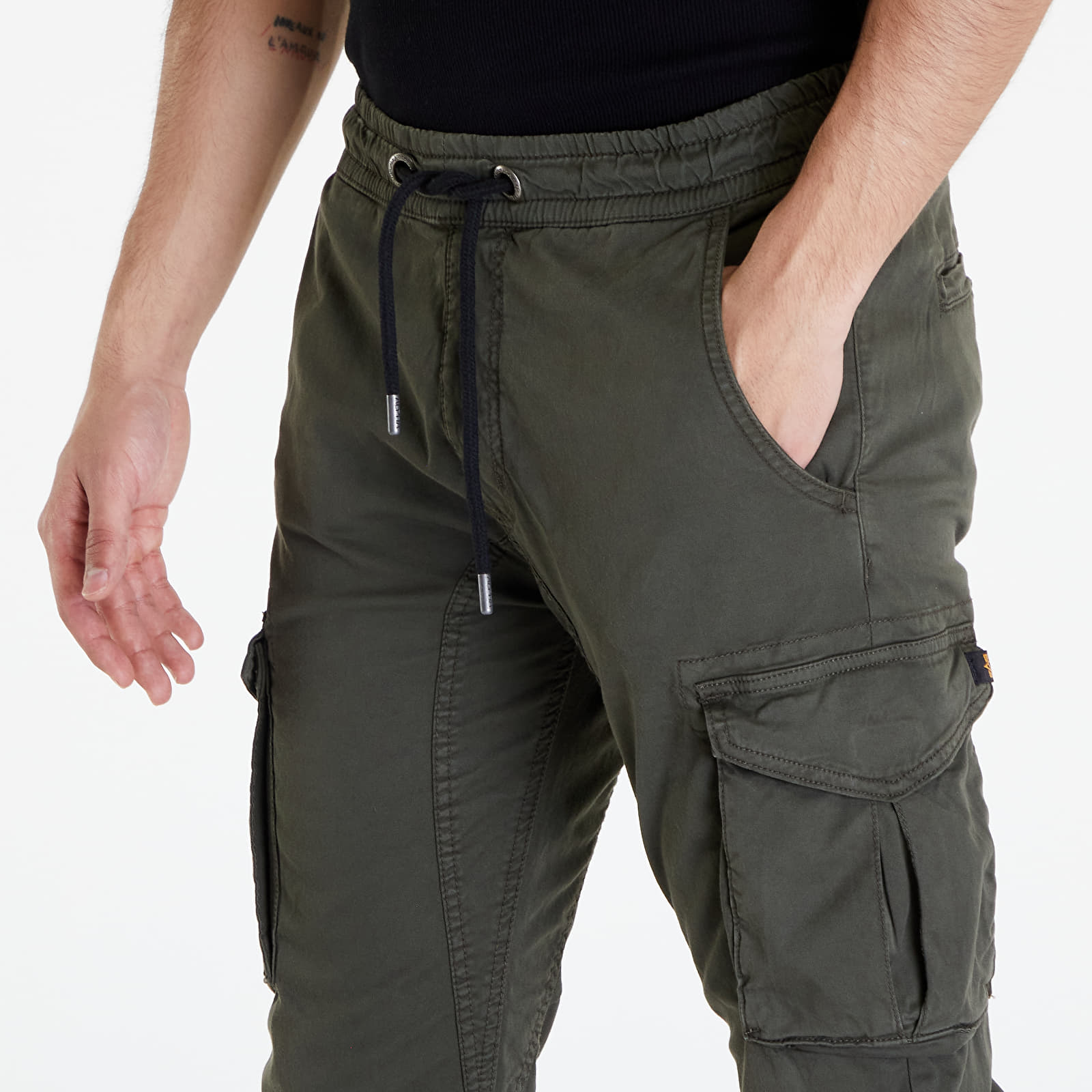 Jeans and trousers Alpha Industries Cotton Twill Jogger Grey/ Black
