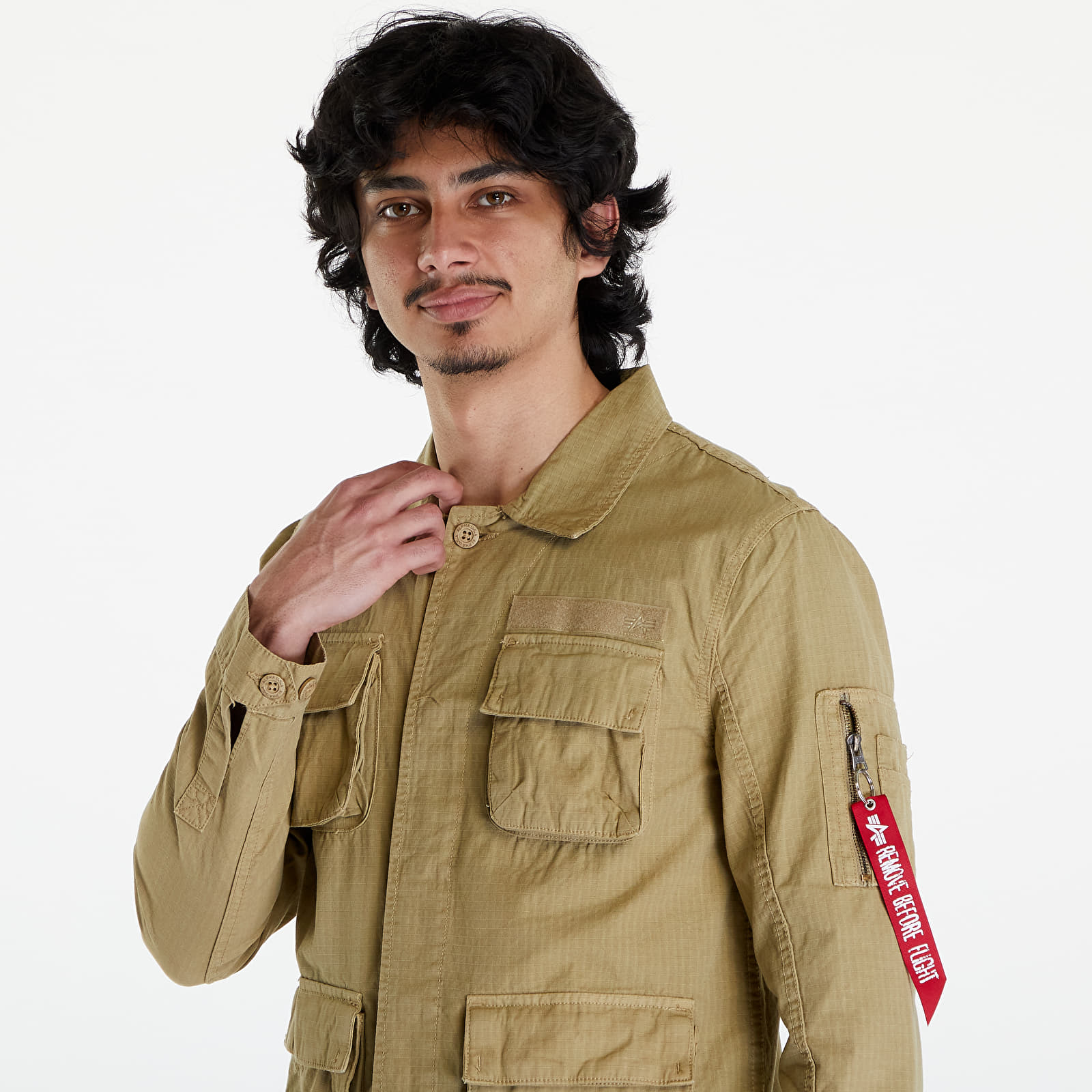 Jackets Alpha Industries Ripstop Cargo Overshirt Light Olive