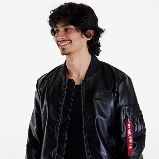 Leather jacket alpha industries online