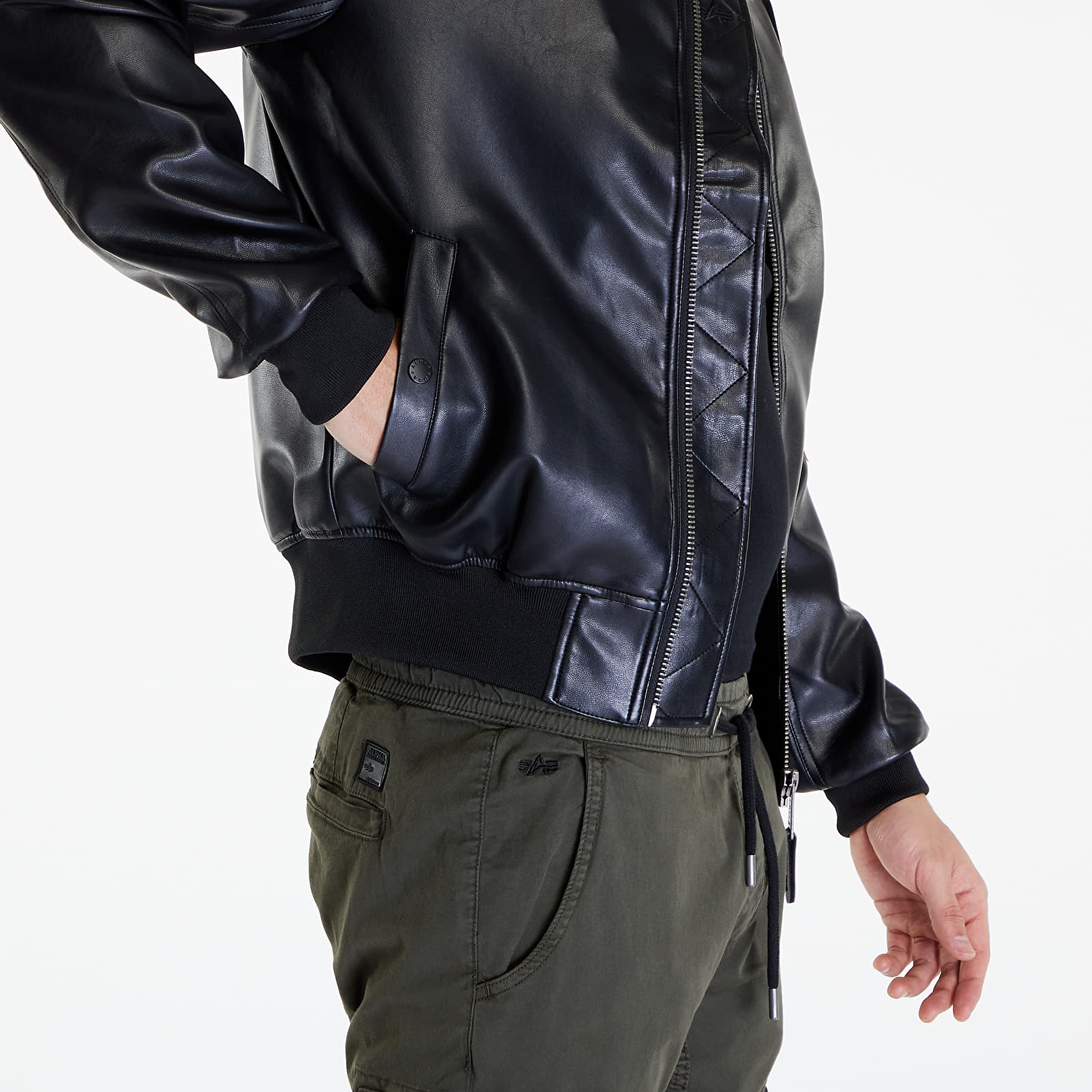 Jacken Alpha Industries MA-1 VF Vegan Leather Black