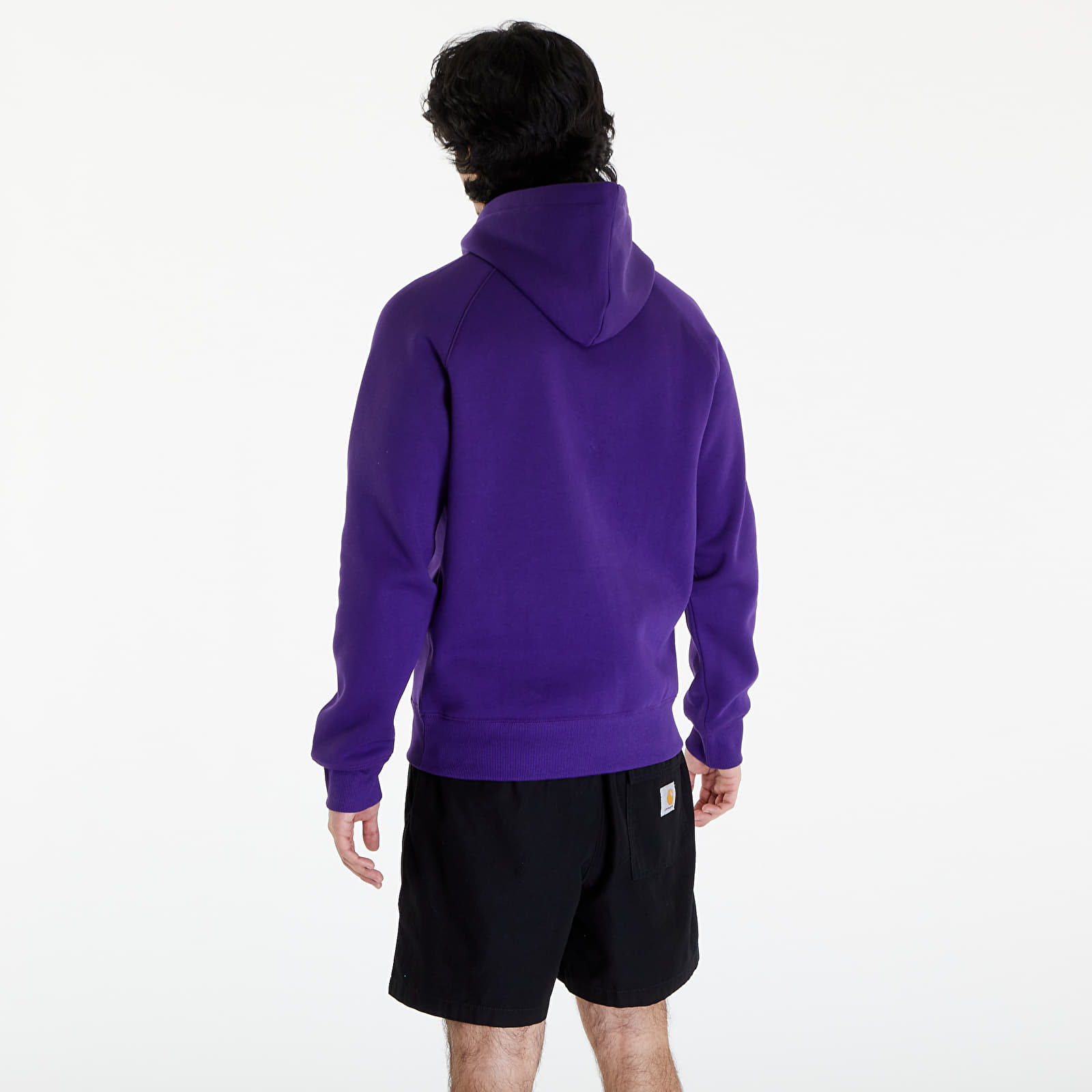 Mikiny Carhartt WIP Hooded Chase Sweat UNISEX Tyrian/ Gold