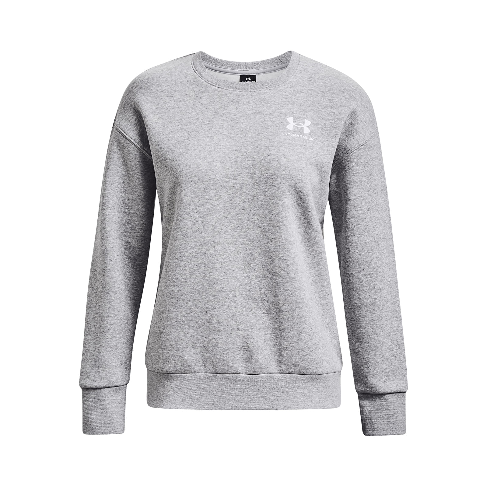 Sudaderas Under Armour Essential Fleece Crew Mod Gray Light Heather