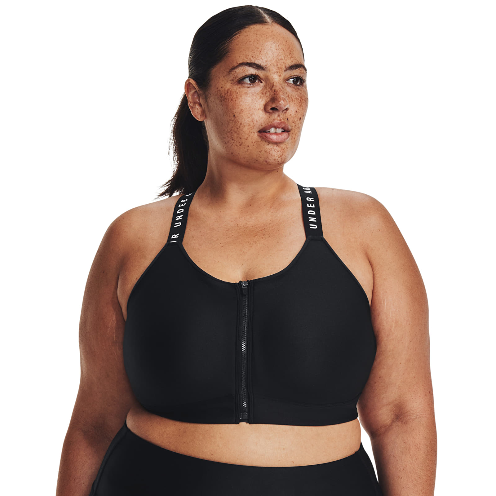 Sujetadores Under Armour Infinity High Bra Zip Black
