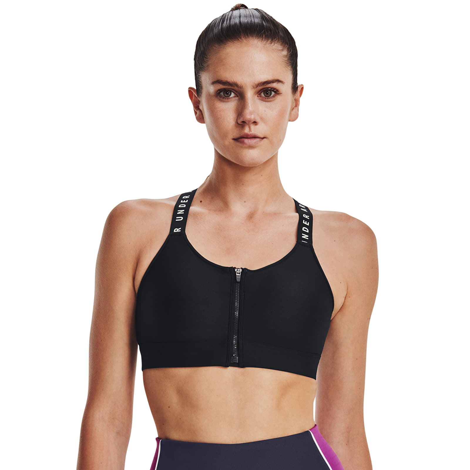 Sujetadores Under Armour Infinity High Bra Zip Black