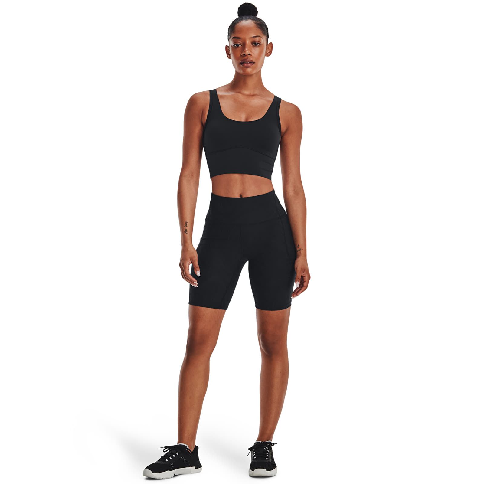 Camisetas de tirantes Under Armour Meridian Fitted Crop Tank Black