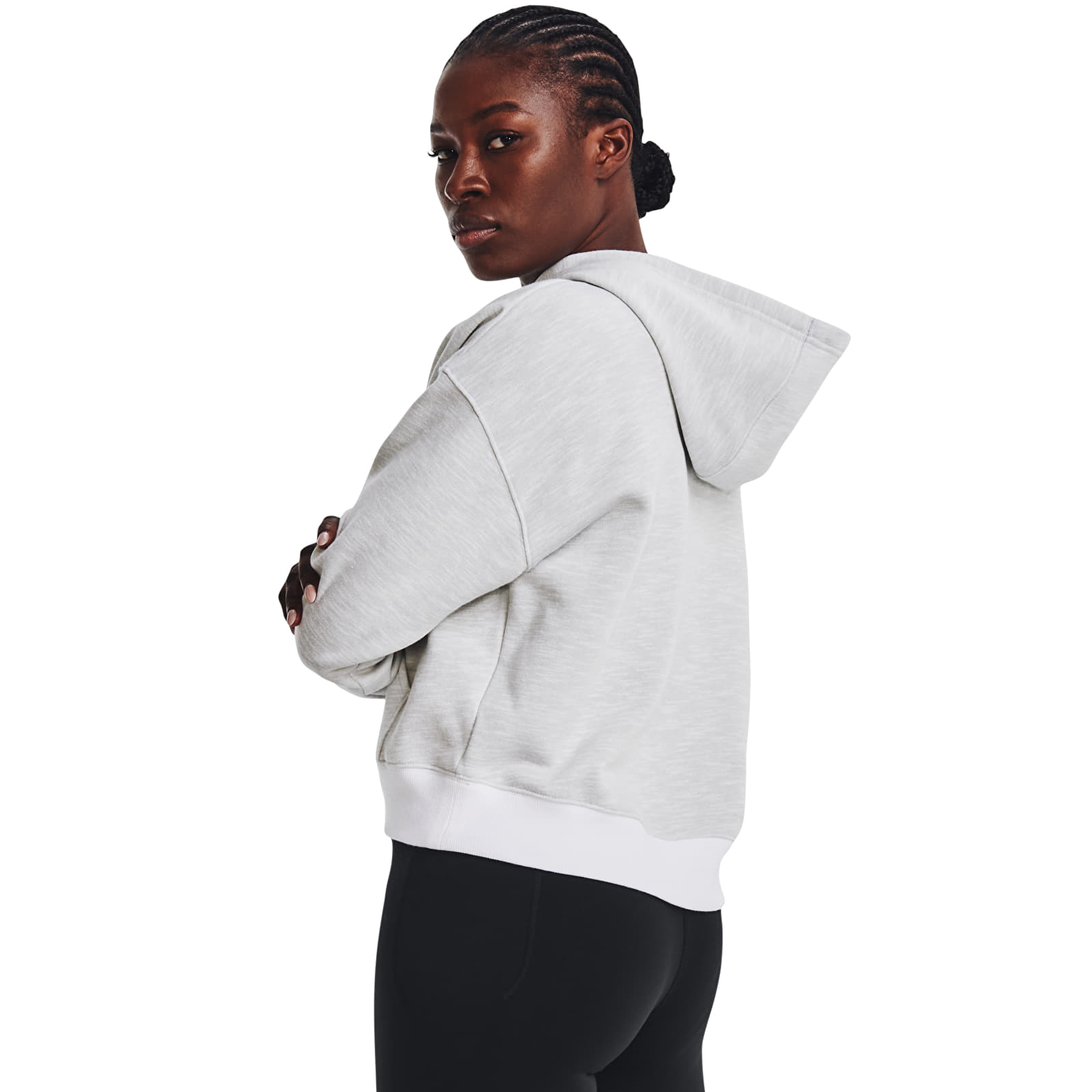 Sudaderas Under Armour Essential Script Hoodie White