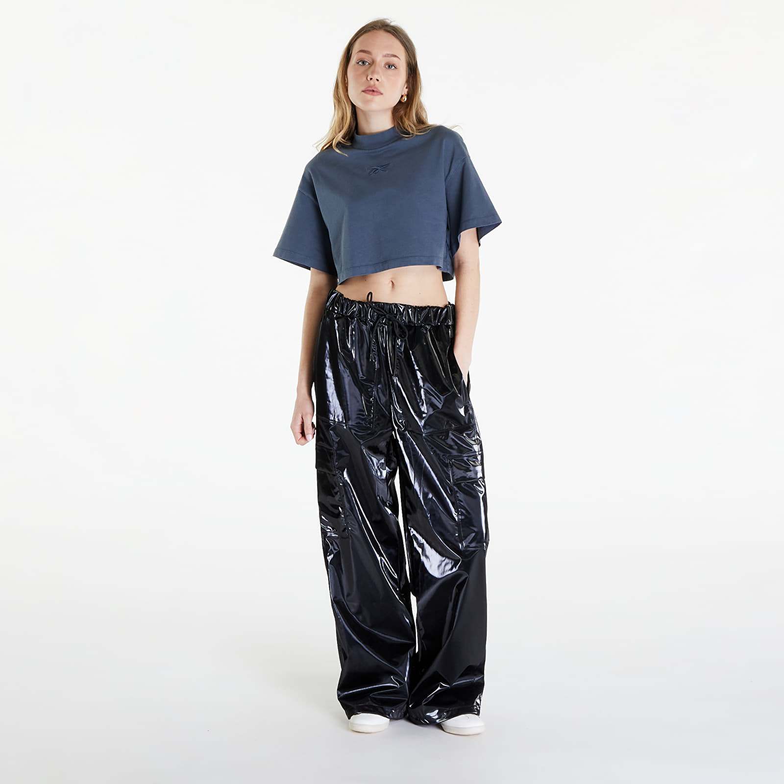 Camisetas Reebok Washed Cropped Tee  Washed Stone Blue
